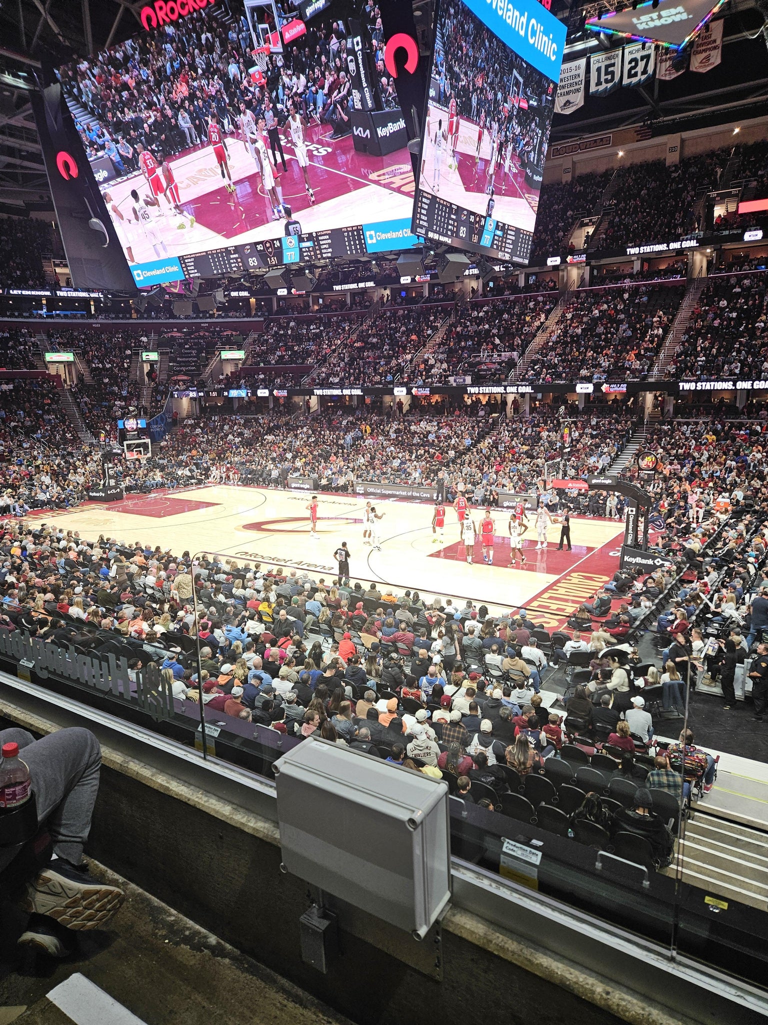 Real Fan View taken from Section 118 at Rocket Arena by Peter B