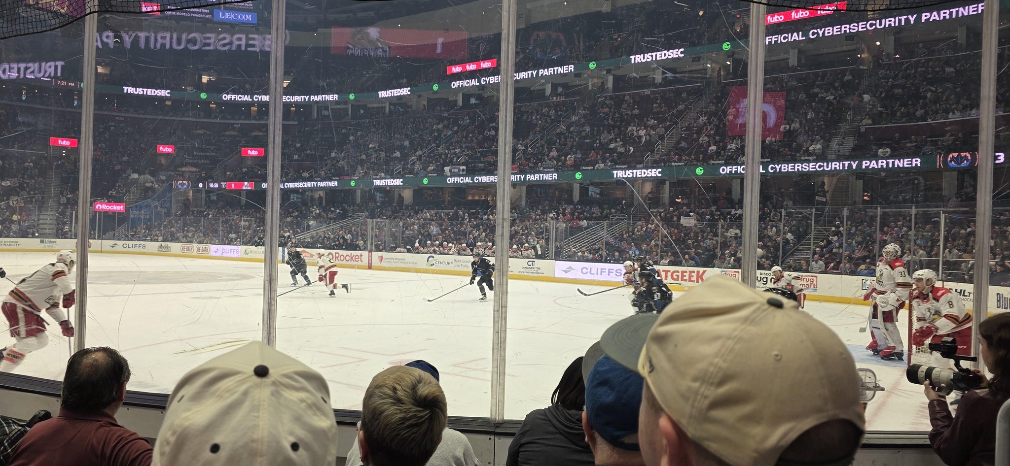 Real Fan View taken from Section 118 at Rocket Arena by Alice A
