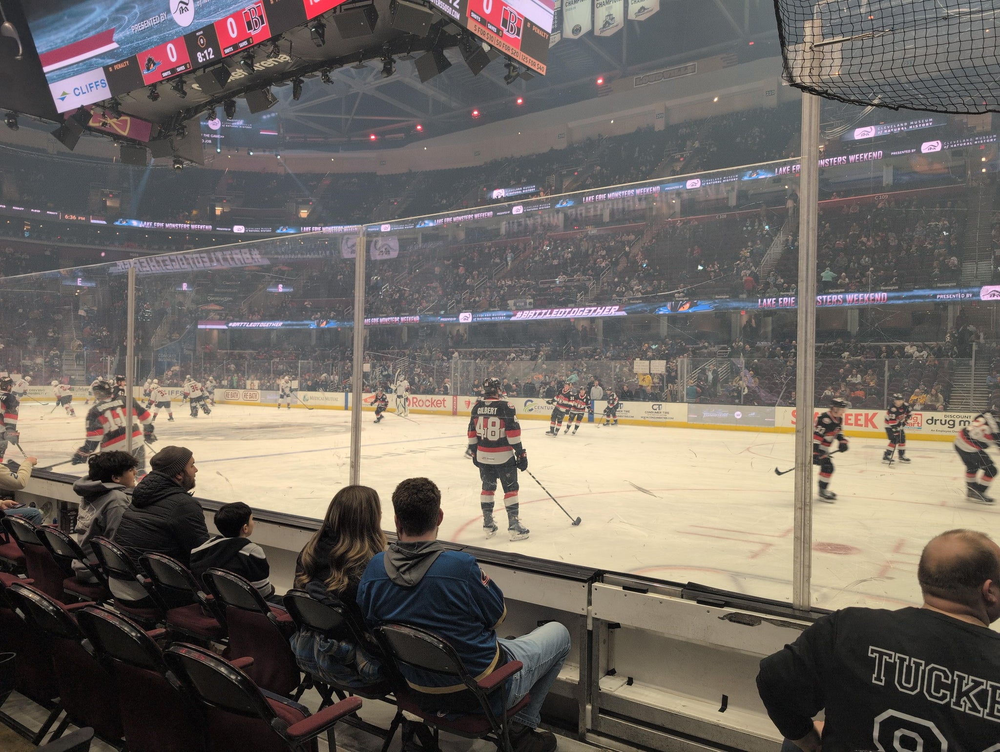 Real Fan View taken from Section 118 at Rocket Arena by Arthur P