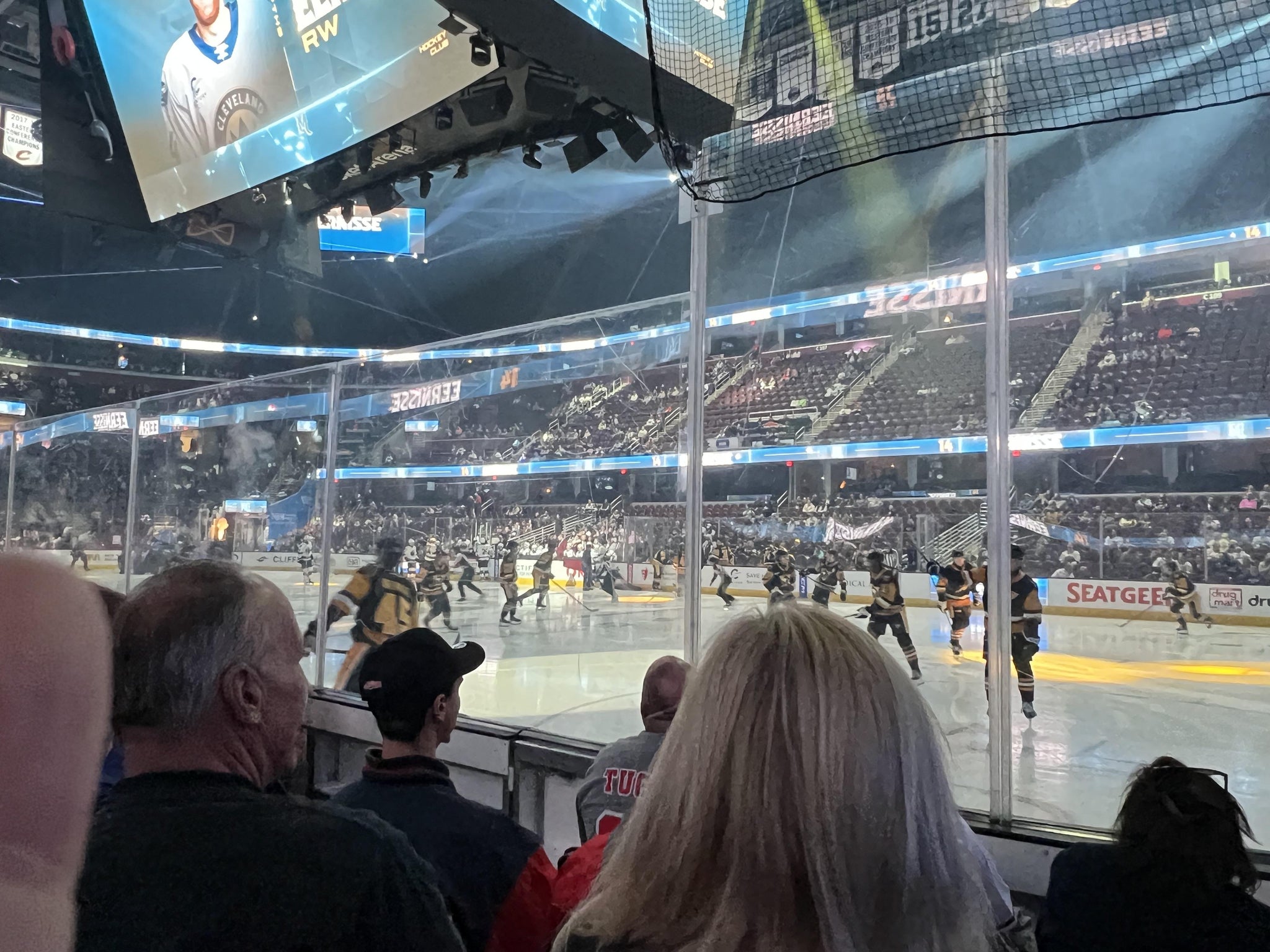Real Fan View taken from Section 118 at Rocket Arena by Sandra E