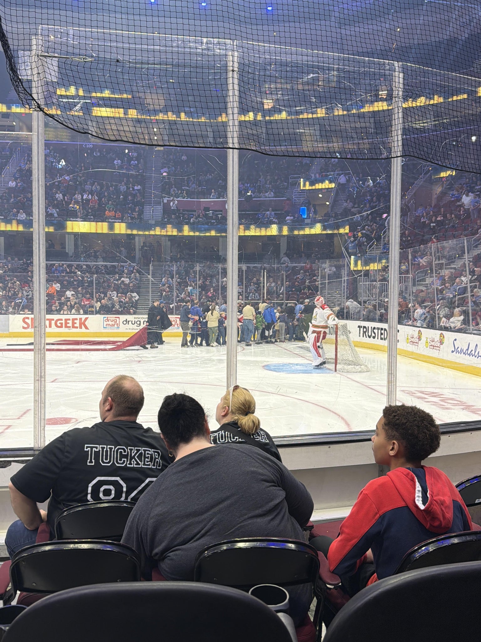 Real Fan View taken from Section 118 at Rocket Arena by Larry C