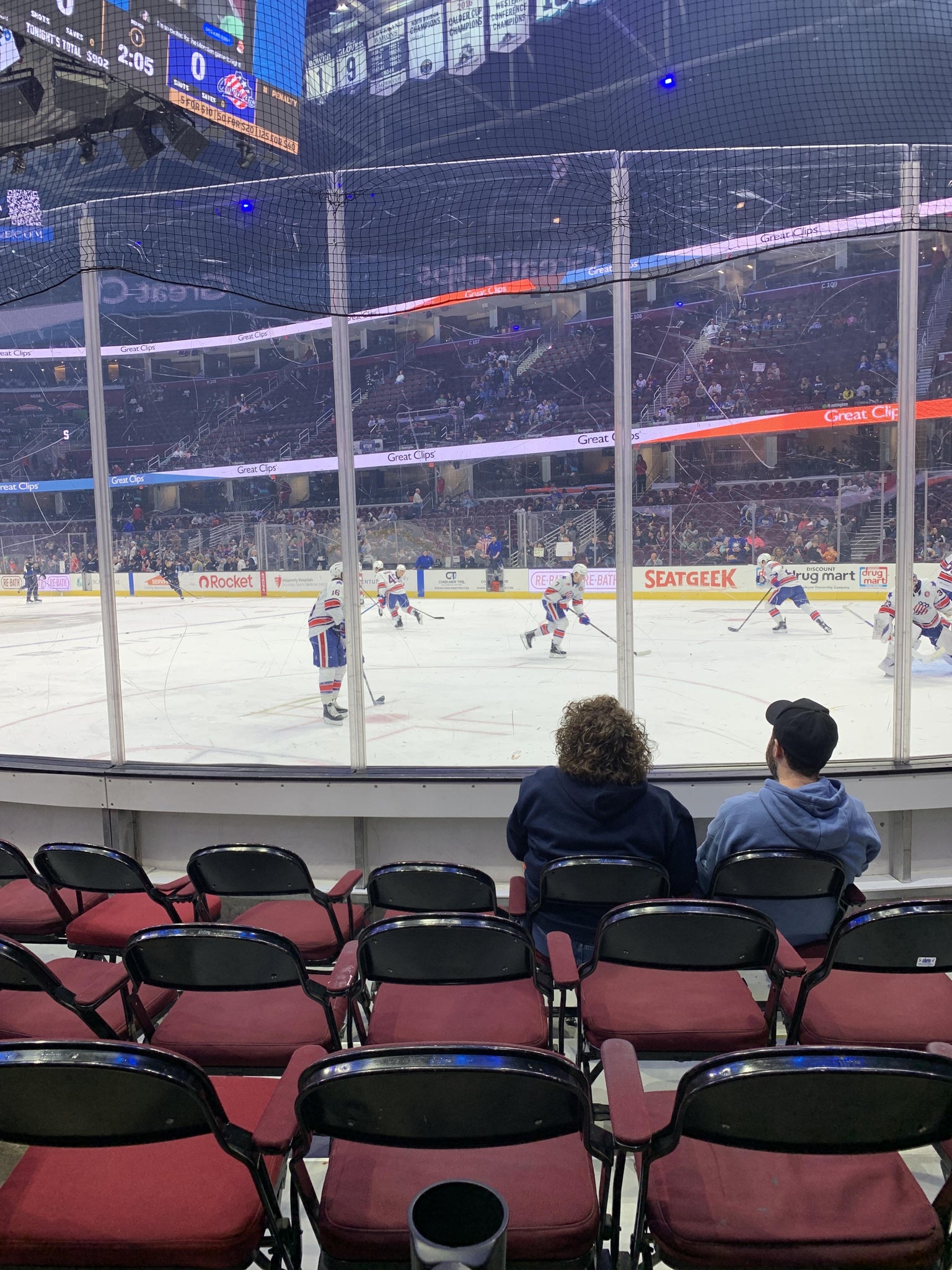 Real Fan View taken from Section 118 at Rocket Arena by Desiree T