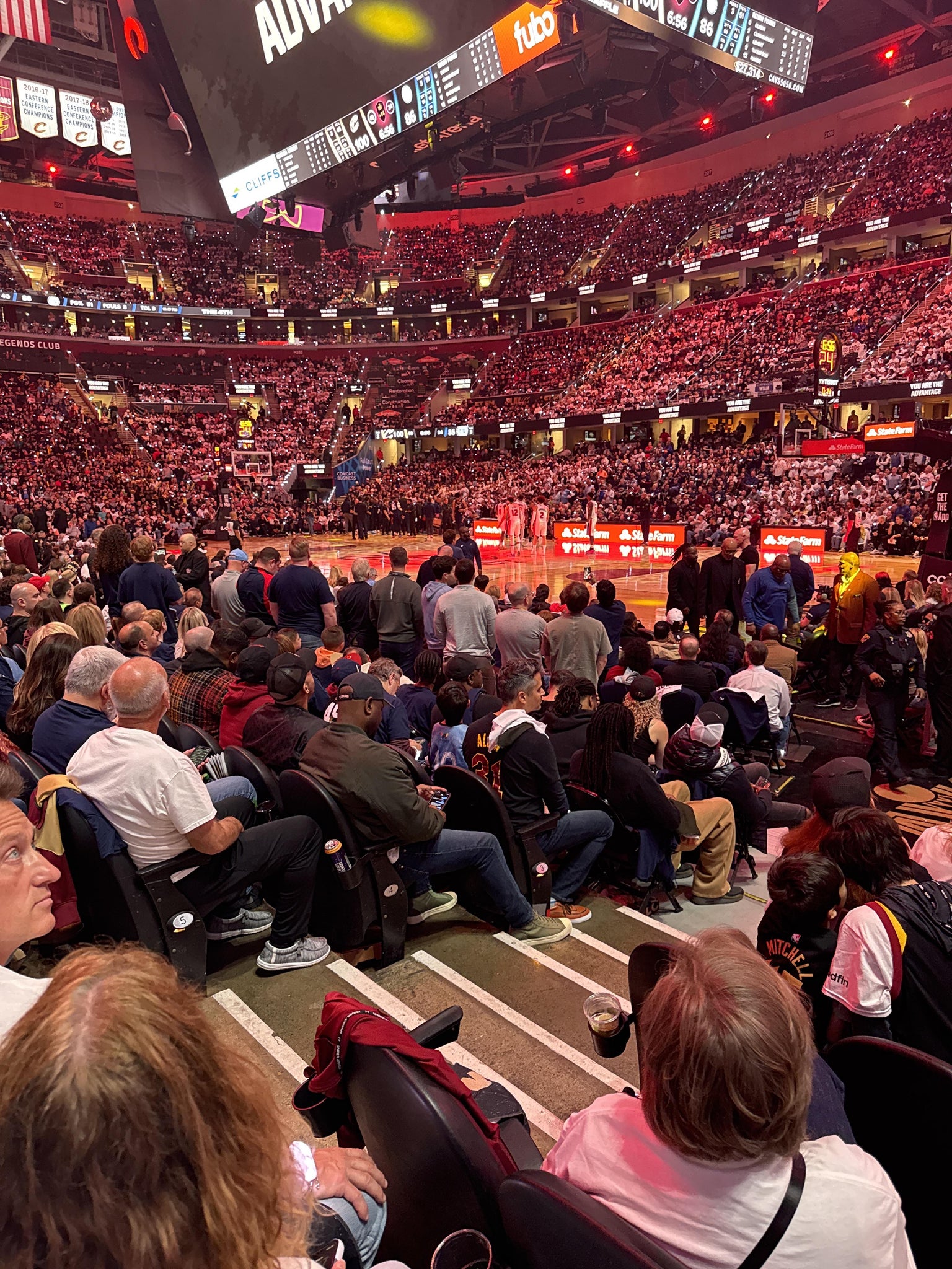 Real Fan View taken from Section 118 at Rocket Arena by Mena B