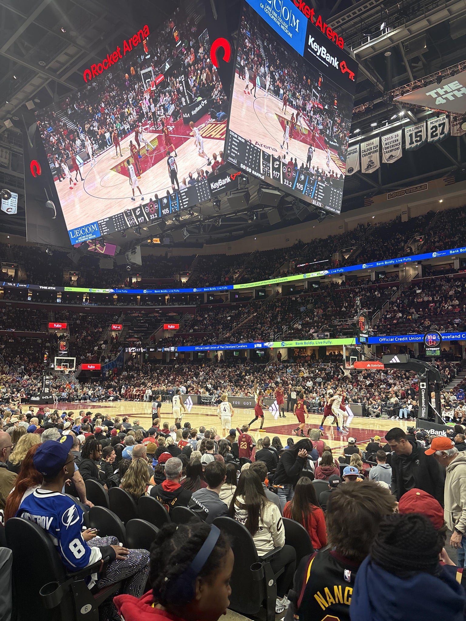 Real Fan View taken from Section 118 at Rocket Arena by Jasquan W