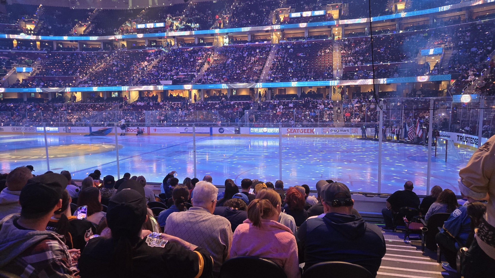 Real Fan View taken from Section 119 at Rocket Arena by Bob K