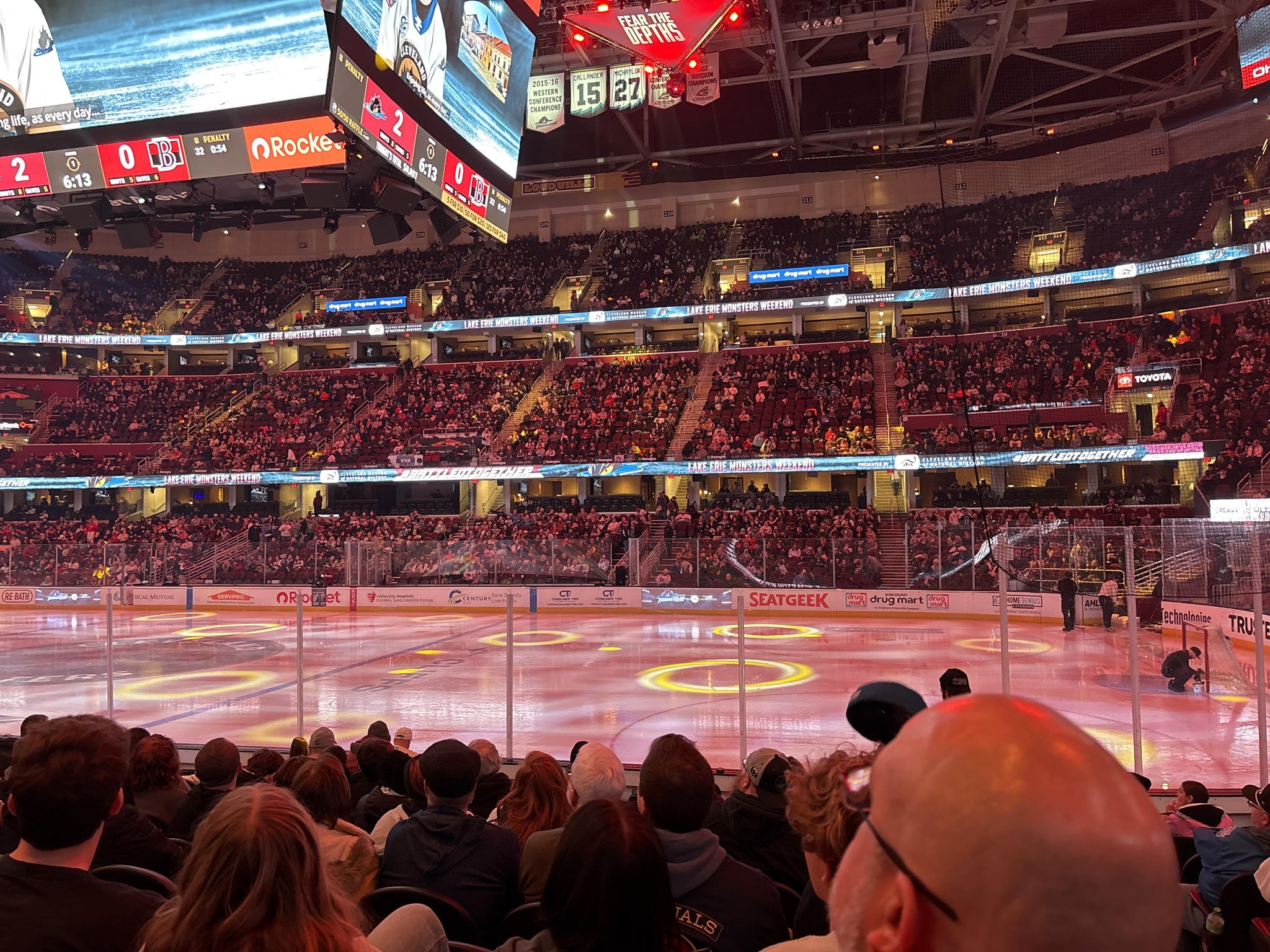 Real Fan View taken from Section 119 at Rocket Arena by Shelli S