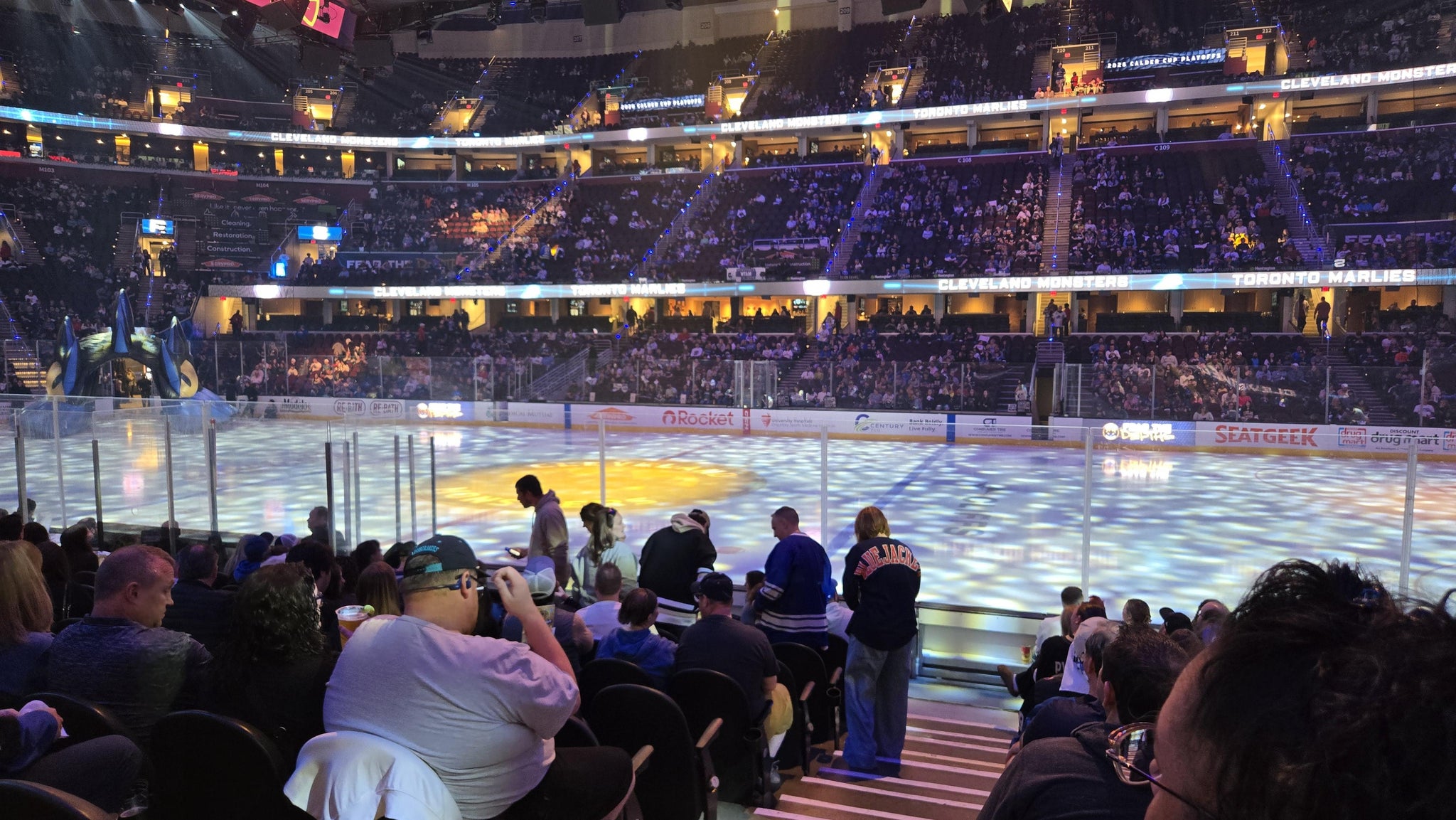 Real Fan View taken from Section 119 at Rocket Arena by Bob K