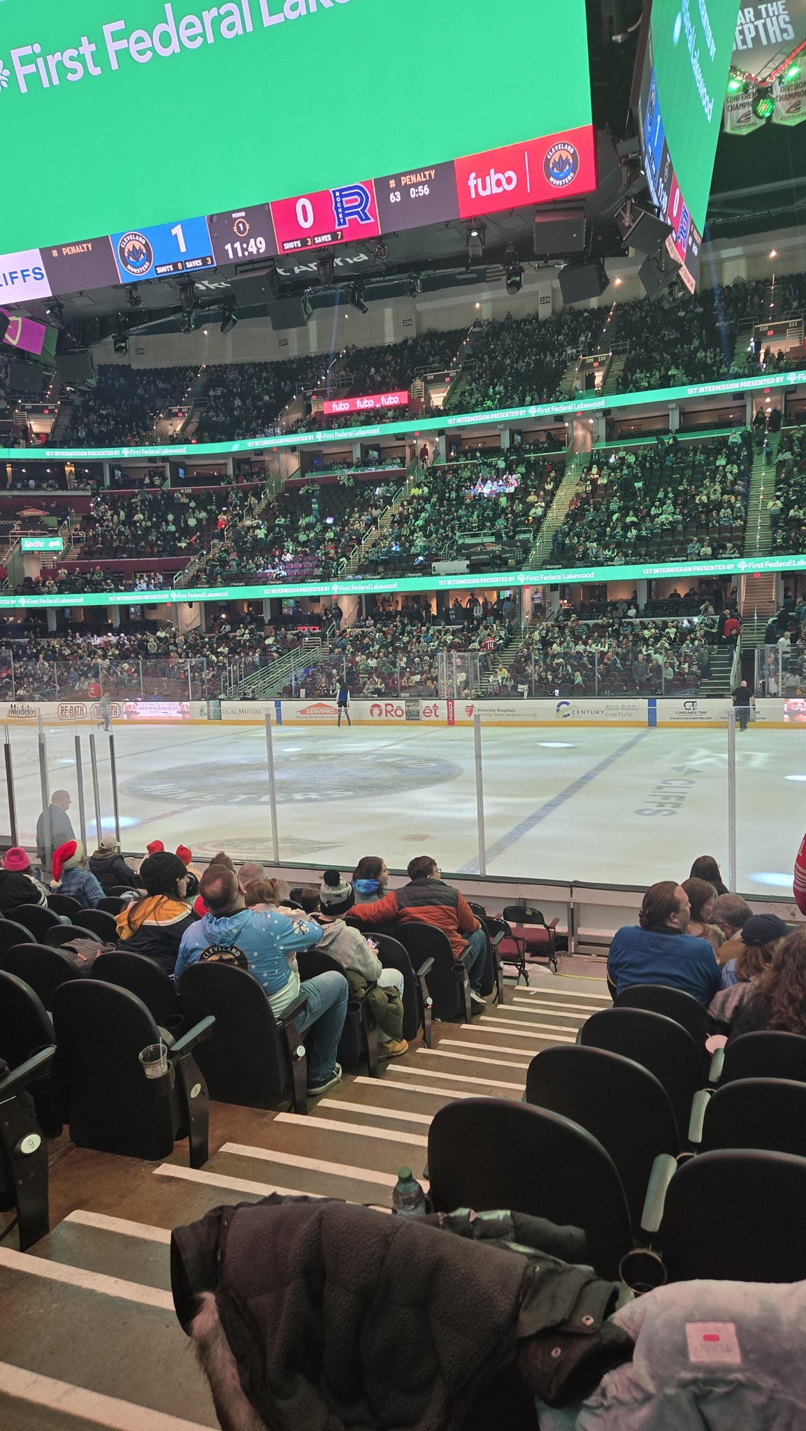 Real Fan View taken from Section 119 at Rocket Arena by Bob K