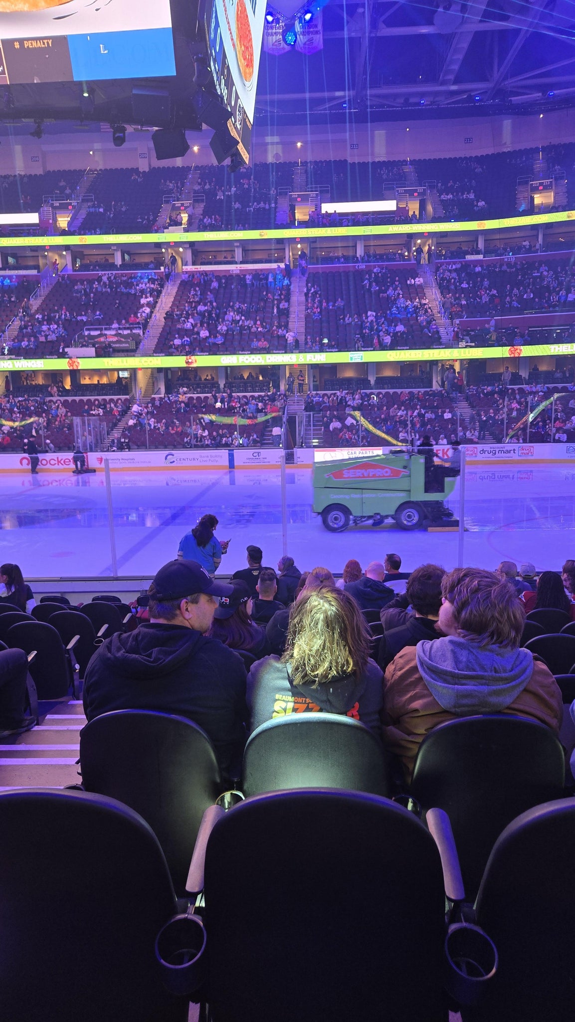 Real Fan View taken from Section 119 at Rocket Arena by Bob K