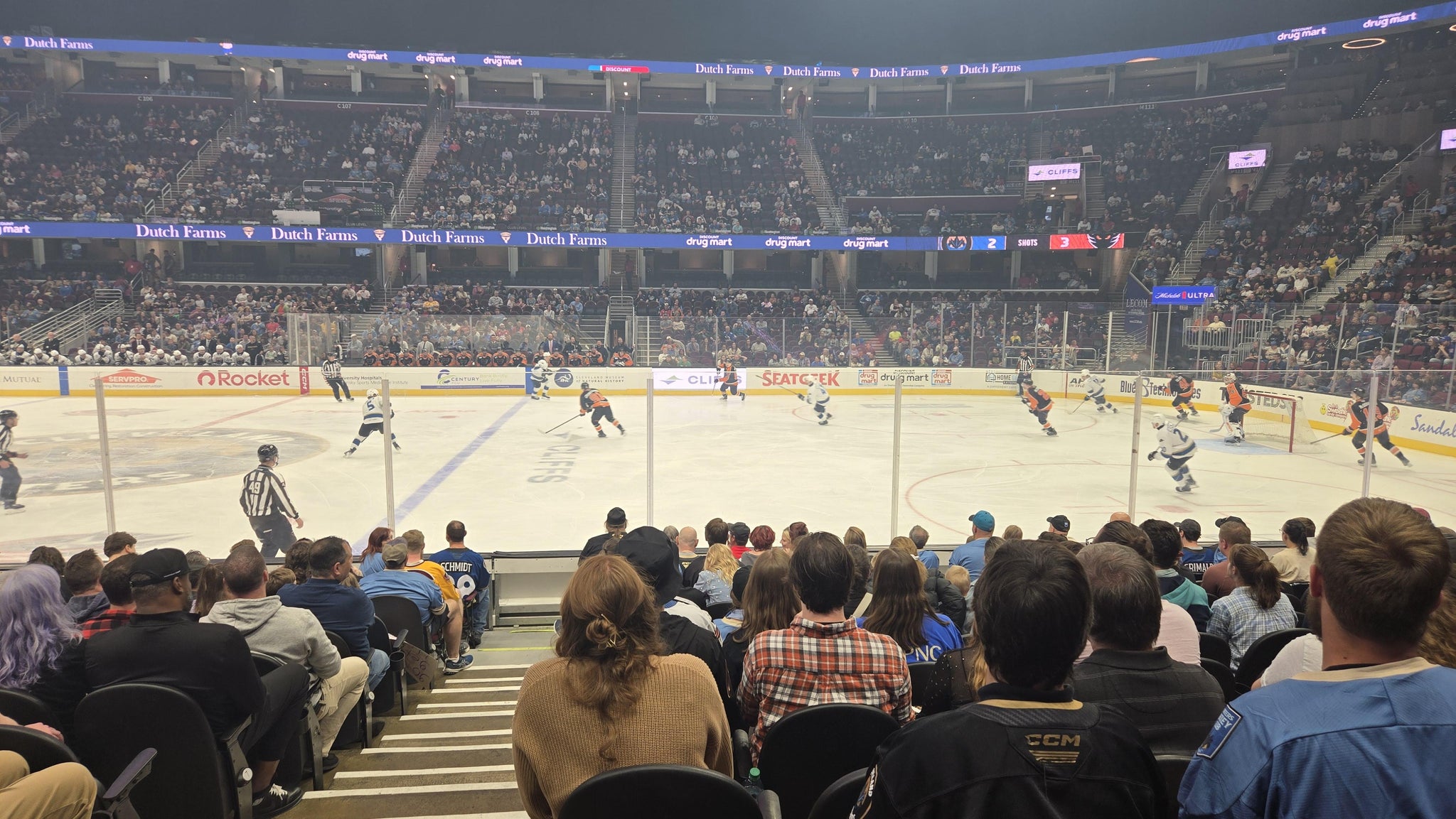 Real Fan View taken from Section 119 at Rocket Arena by Bob K