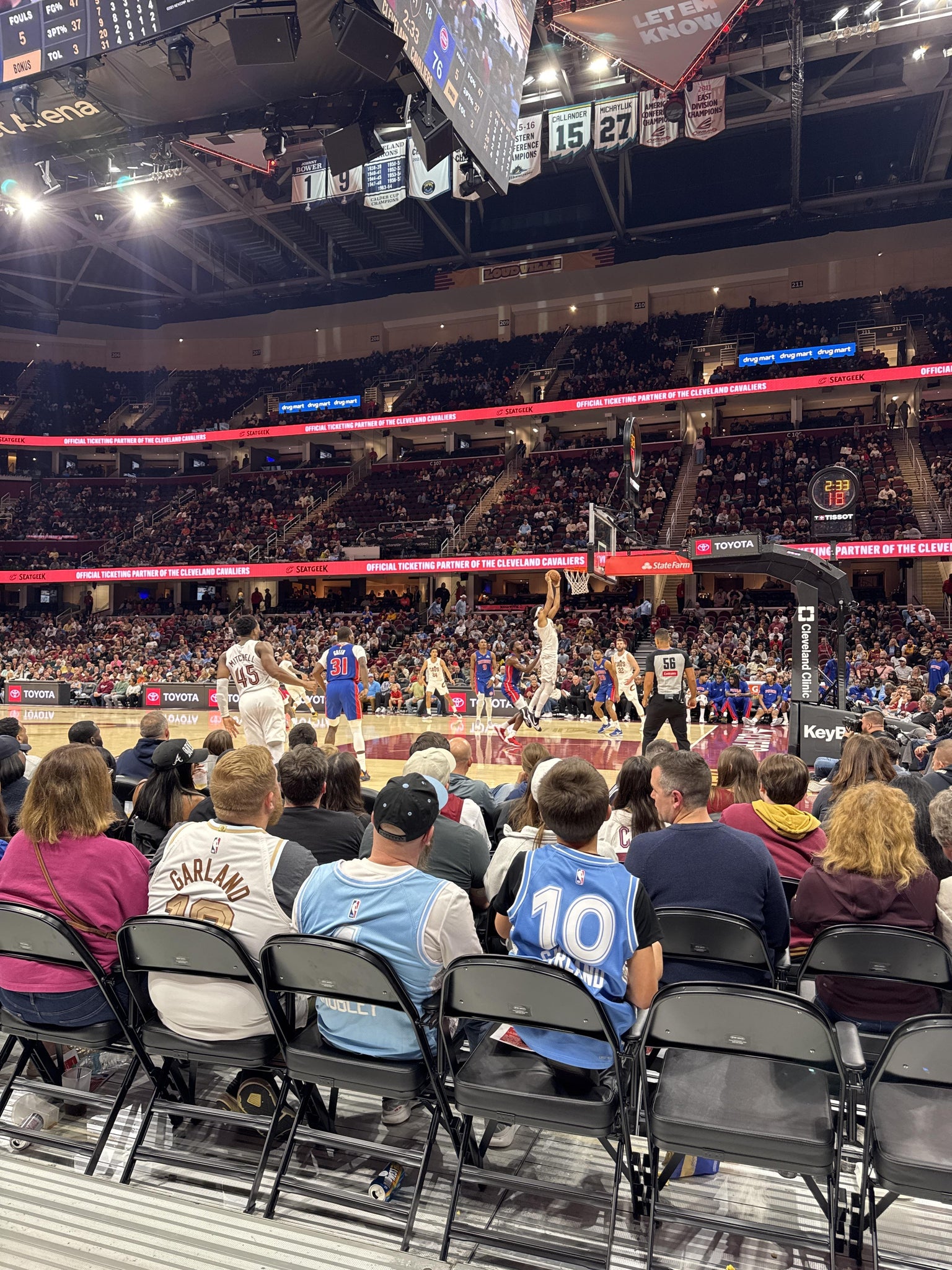Real Fan View taken from Section 119 at Rocket Arena by Justin H