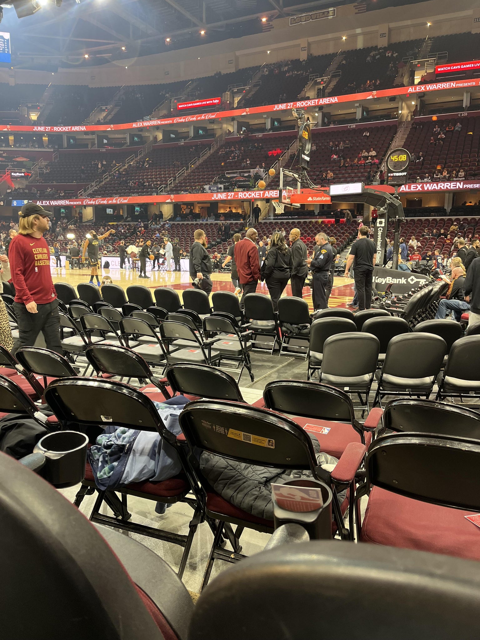Real Fan View taken from Section 119 at Rocket Arena by Anonymous User