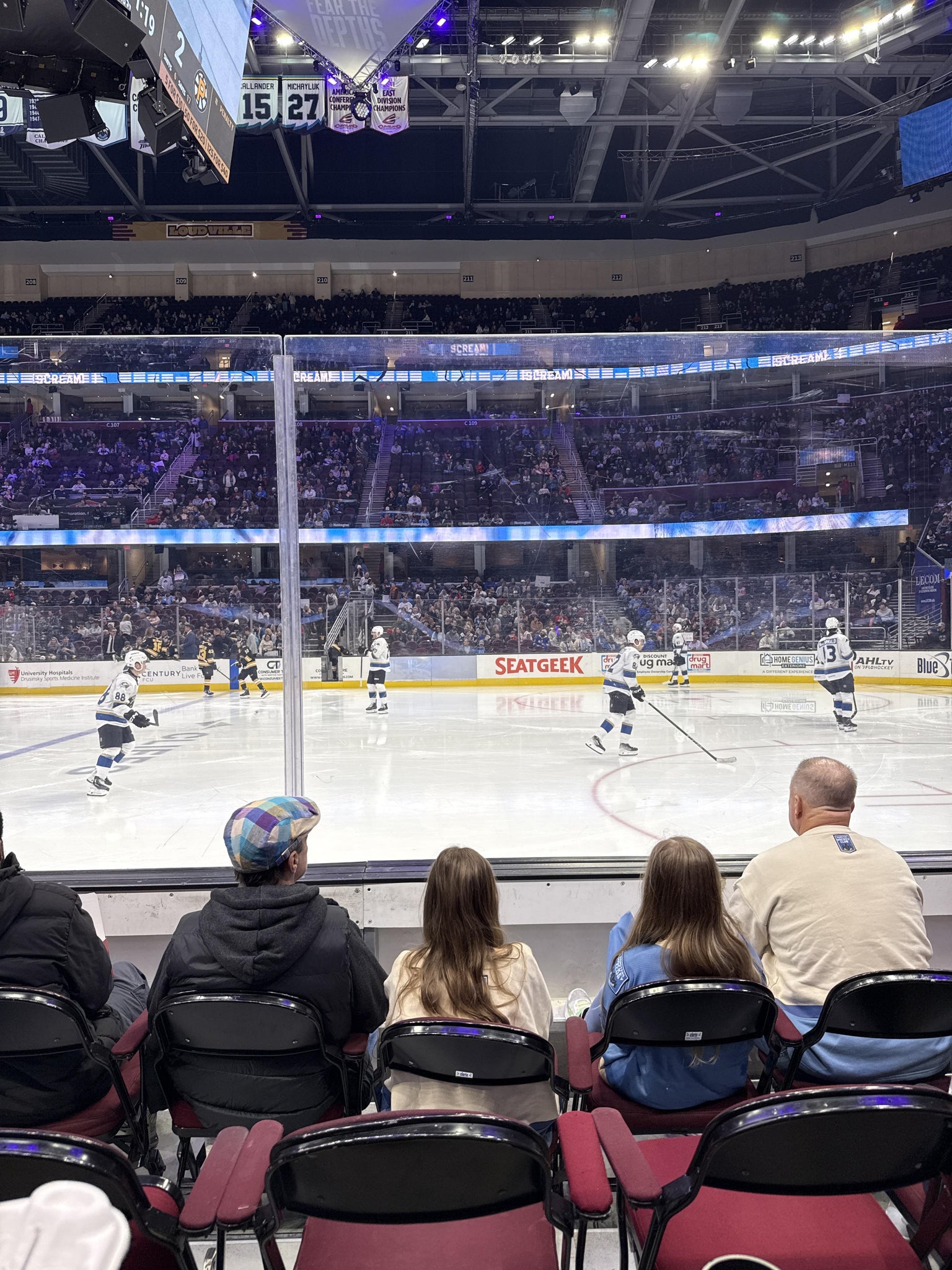 Real Fan View taken from Section 119 at Rocket Arena by Regan R