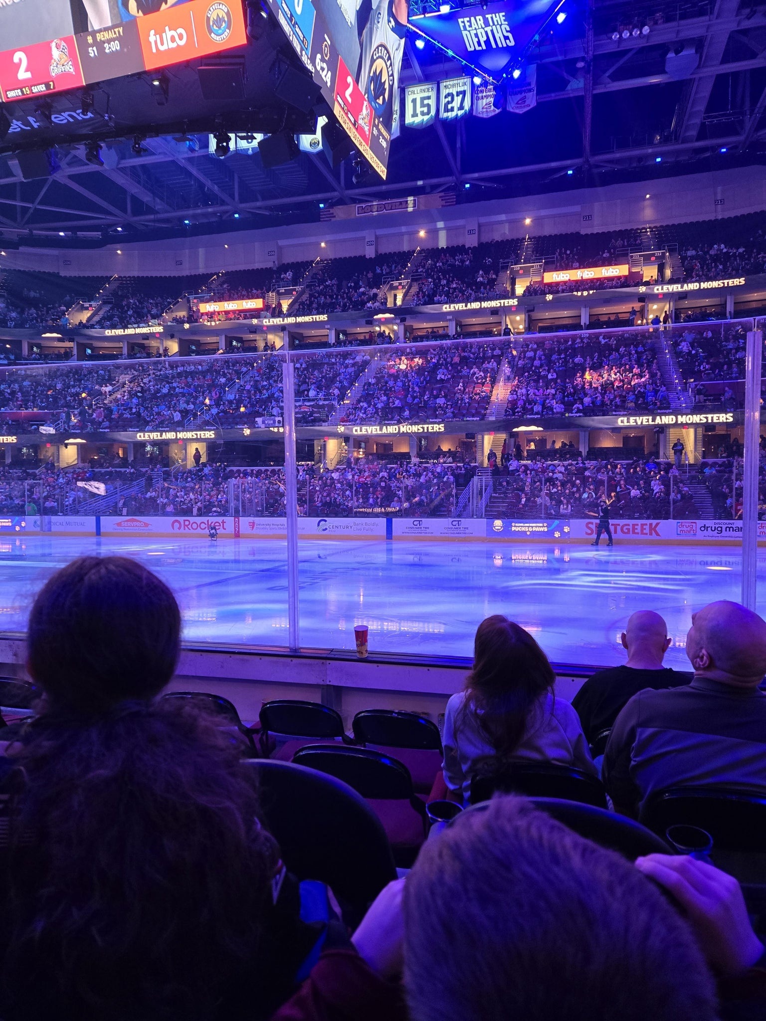 Real Fan View taken from Section 119 at Rocket Arena by Paula N
