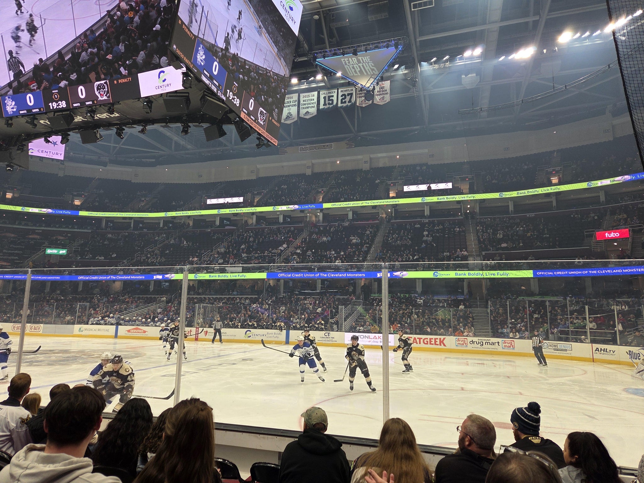Real Fan View taken from Section 119 at Rocket Arena by Cristina M
