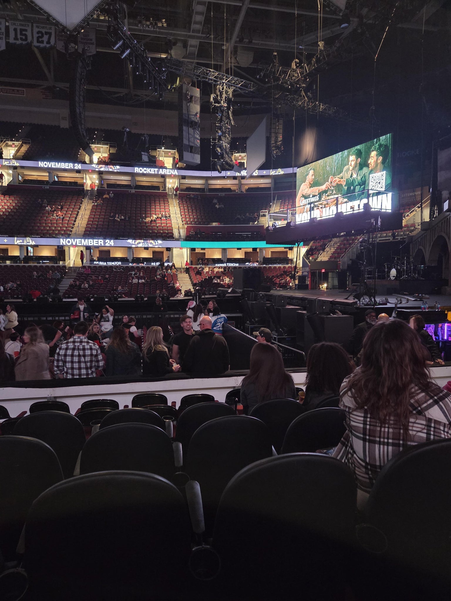 Real Fan View taken from Section 119 at Rocket Arena by Anonymous User