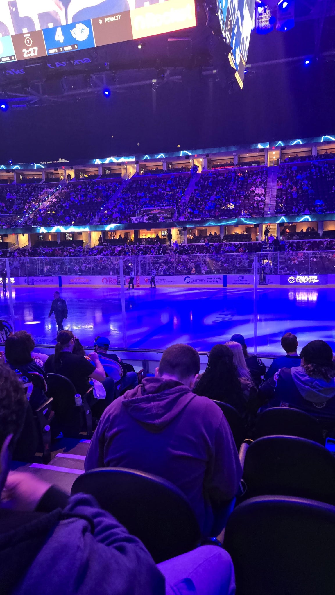 Real Fan View taken from Section 119 at Rocket Arena by Bob K