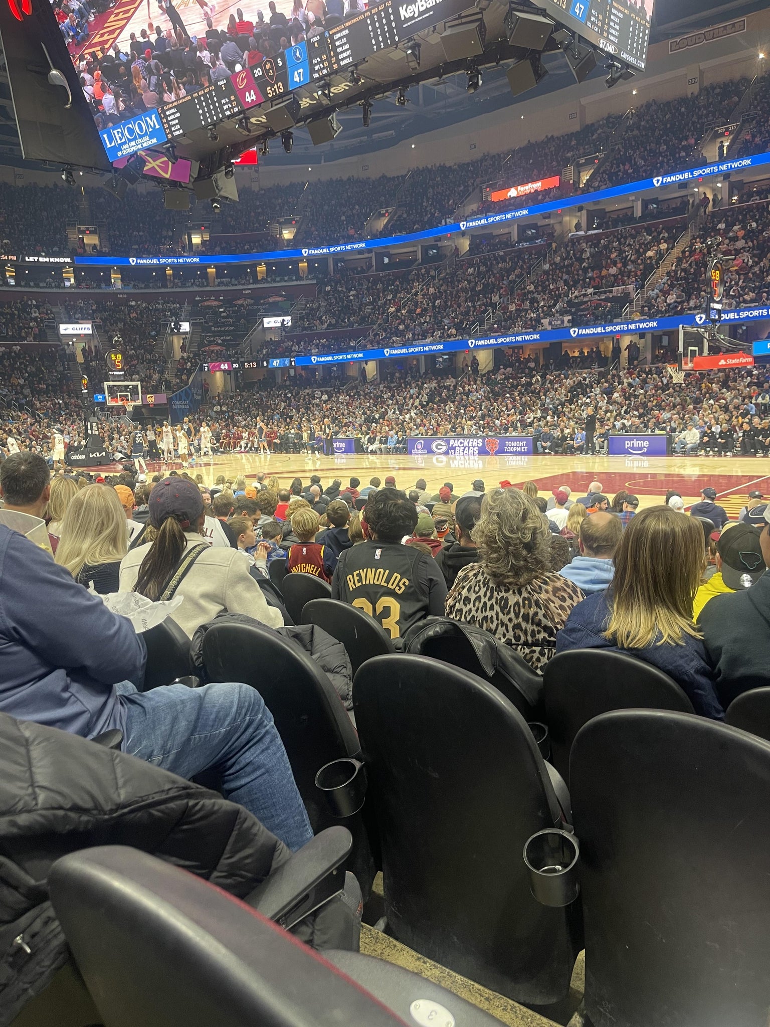 Real Fan View taken from Section 119 at Rocket Arena by Rachel E