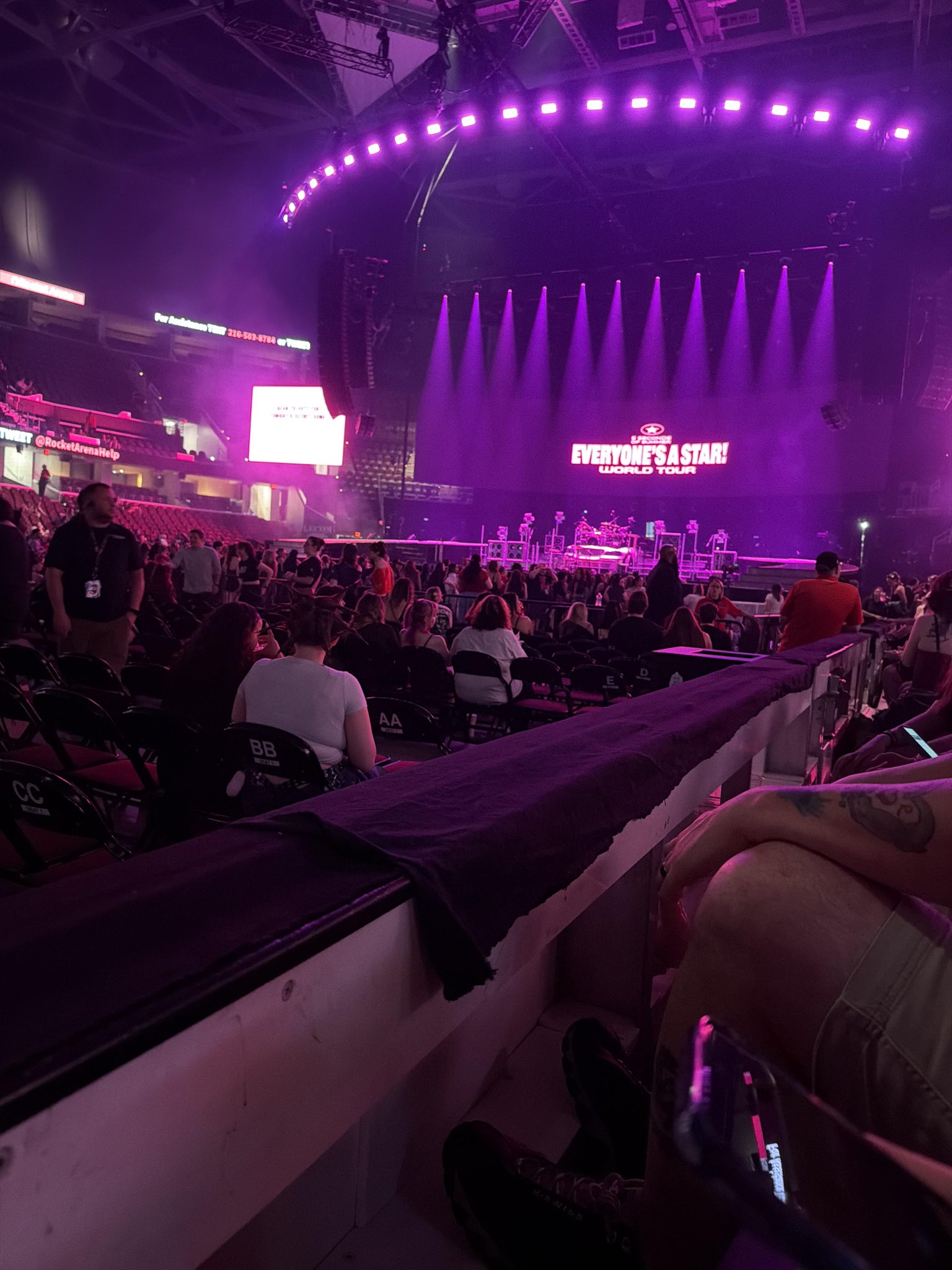 Real Fan View taken from Section 121 at Rocket Arena by Keli R