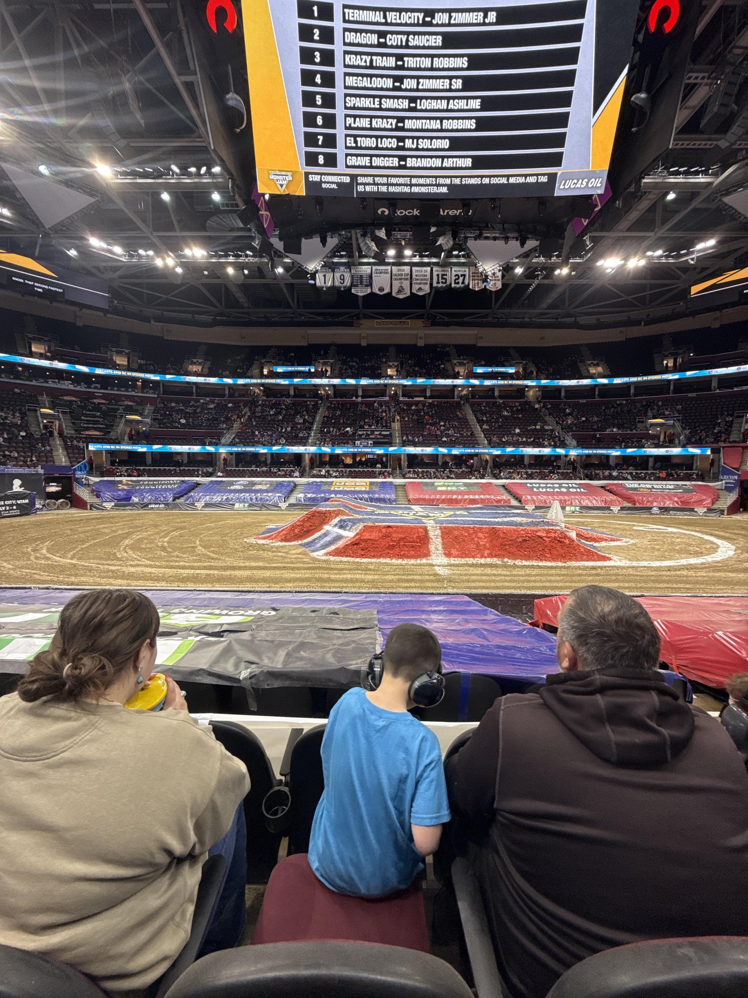 Real Fan View taken from Section 121 at Rocket Arena by Hector O