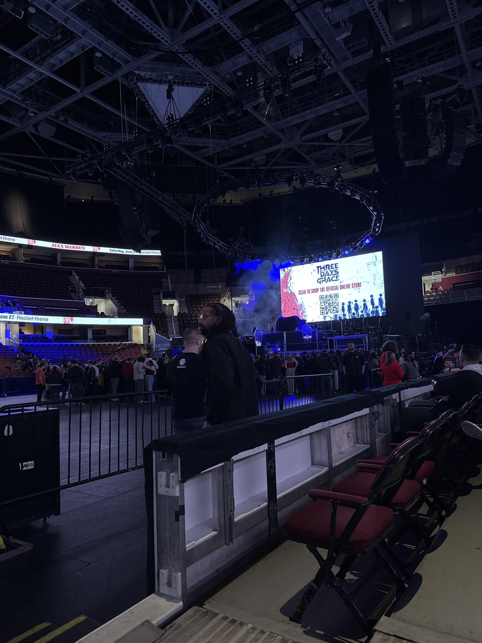 Real Fan View taken from Section 121 at Rocket Arena by Sydney J