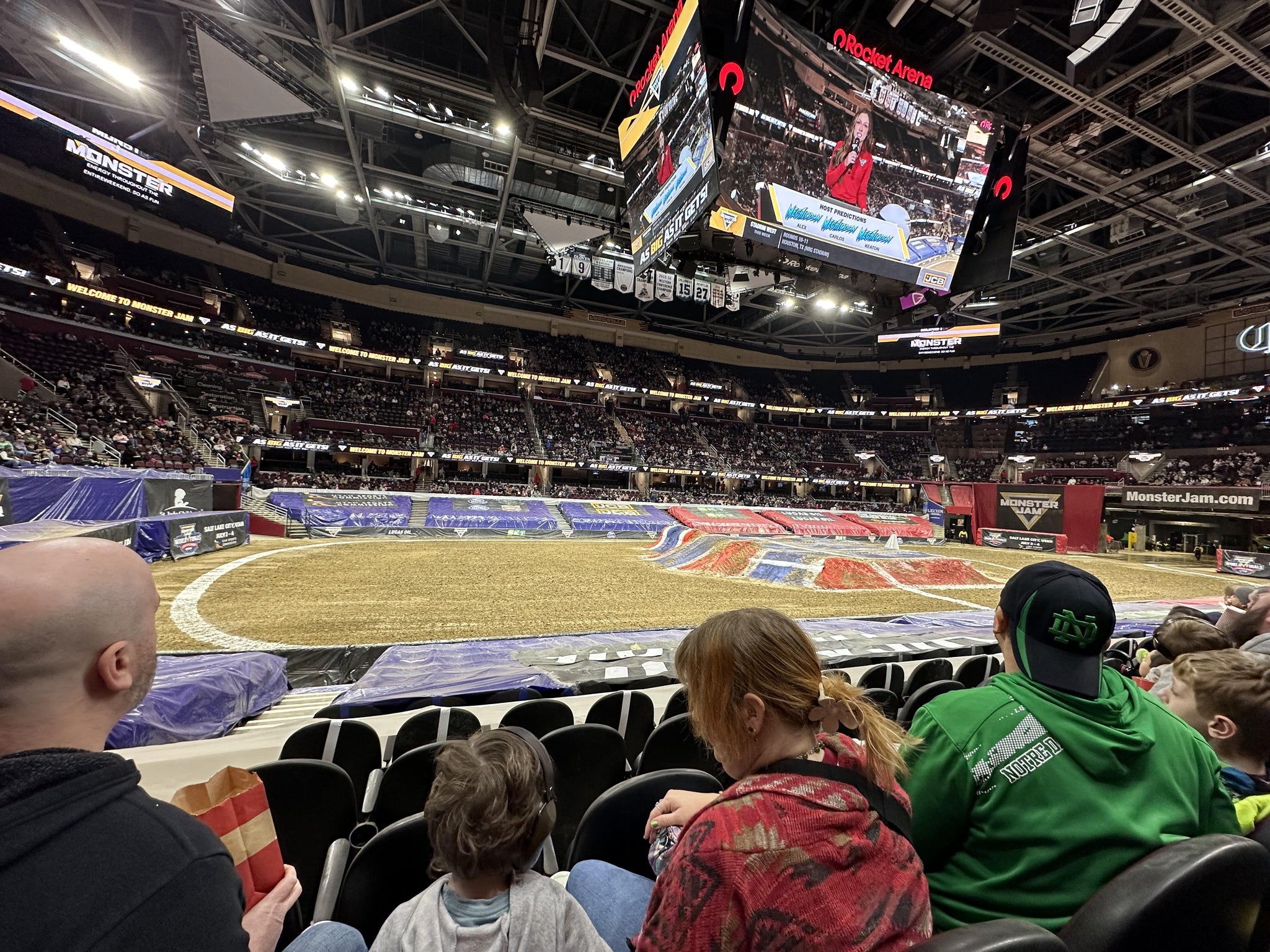 Real Fan View taken from Section 122 at Rocket Arena by Jasmine L