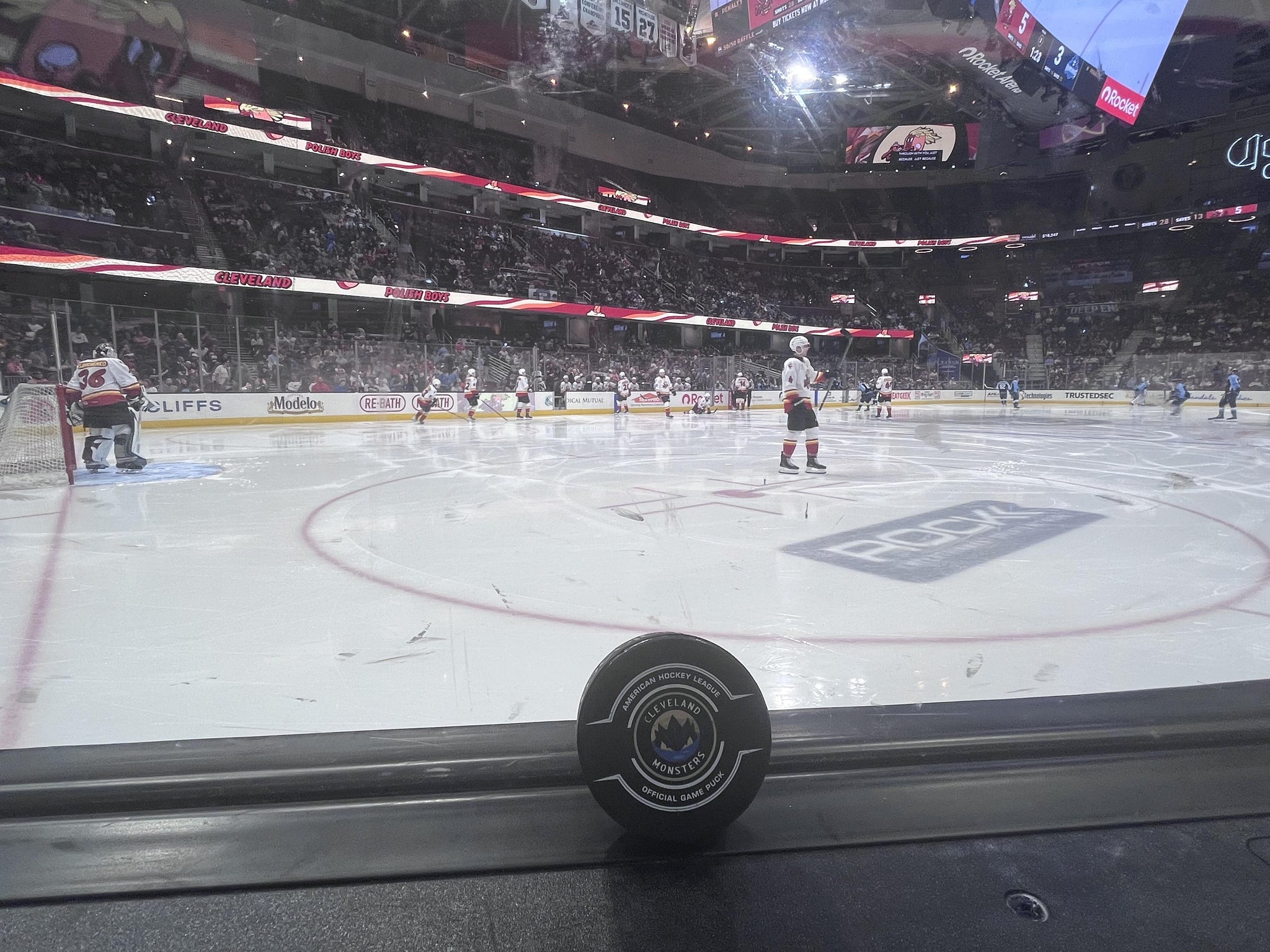 Real Fan View taken from Section 123 at Rocket Arena by Brianna C