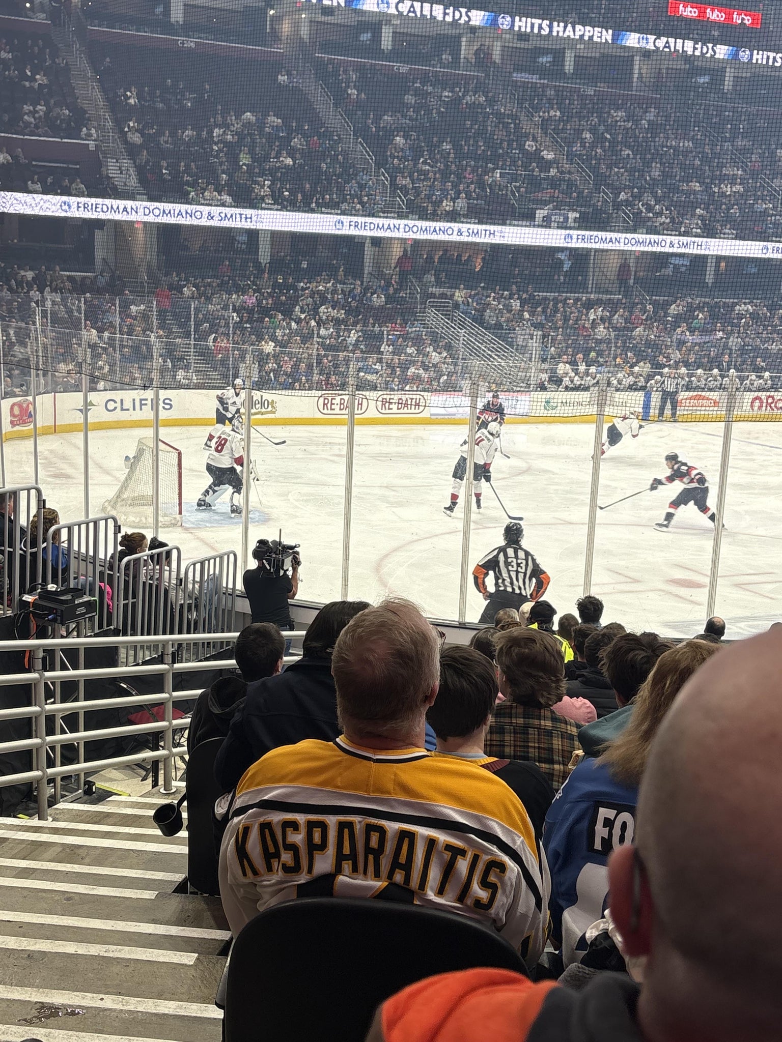 Real Fan View taken from Section 123 at Rocket Arena by Krista S