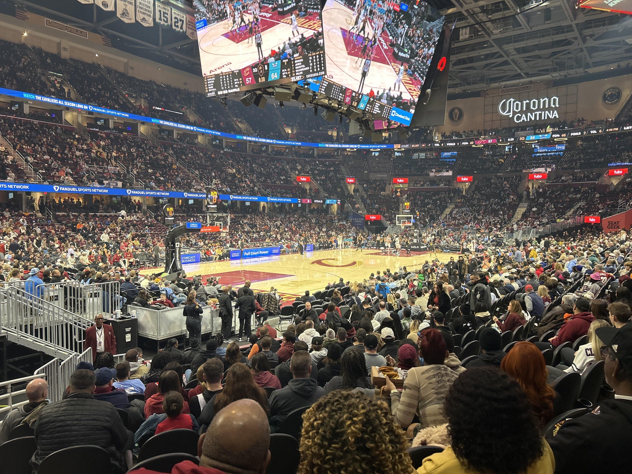 Real Fan View taken from Section 123 at Rocket Arena by Joseph T