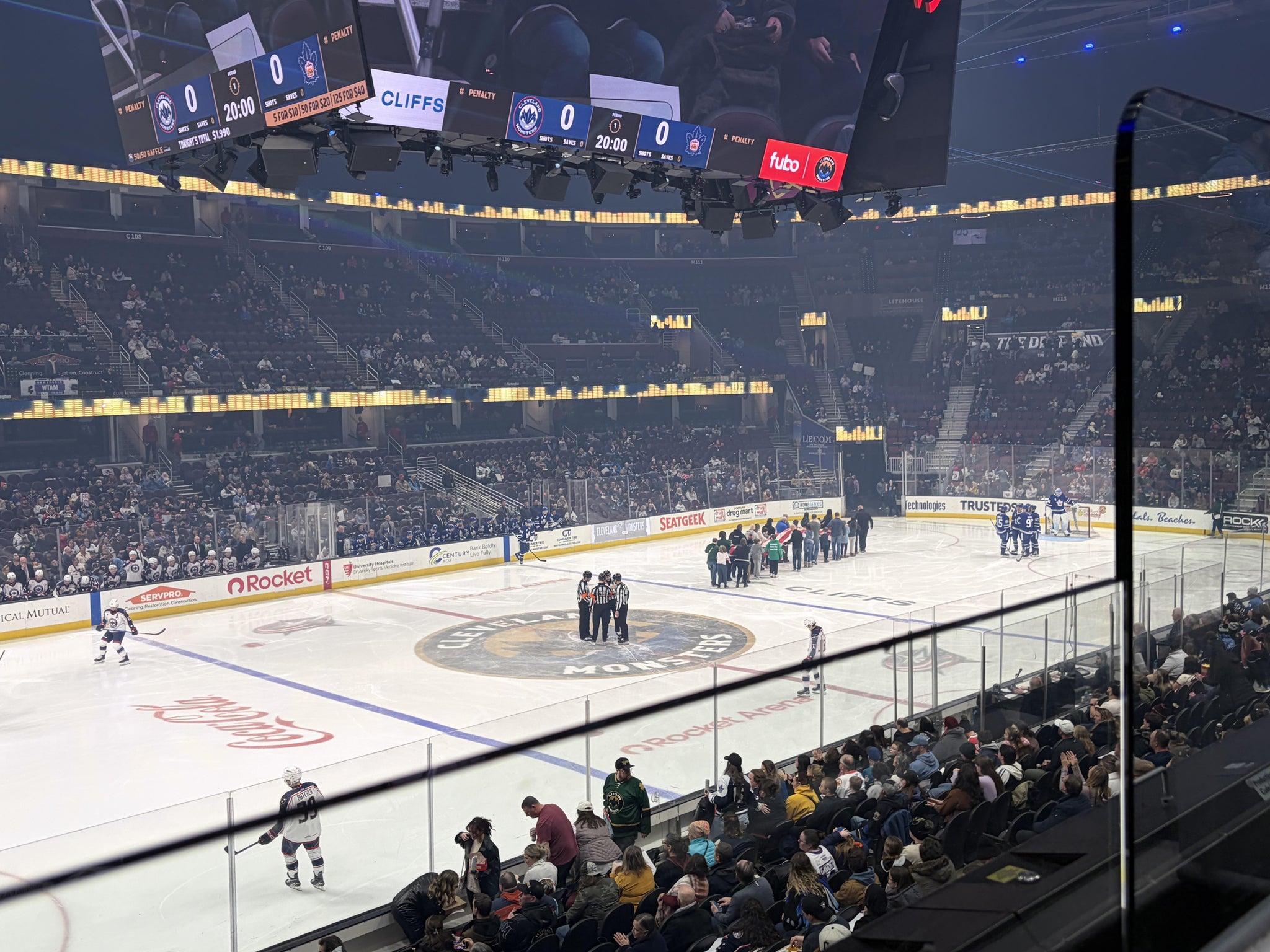 Real Fan View taken from Section 123 at Rocket Arena by Aaron G