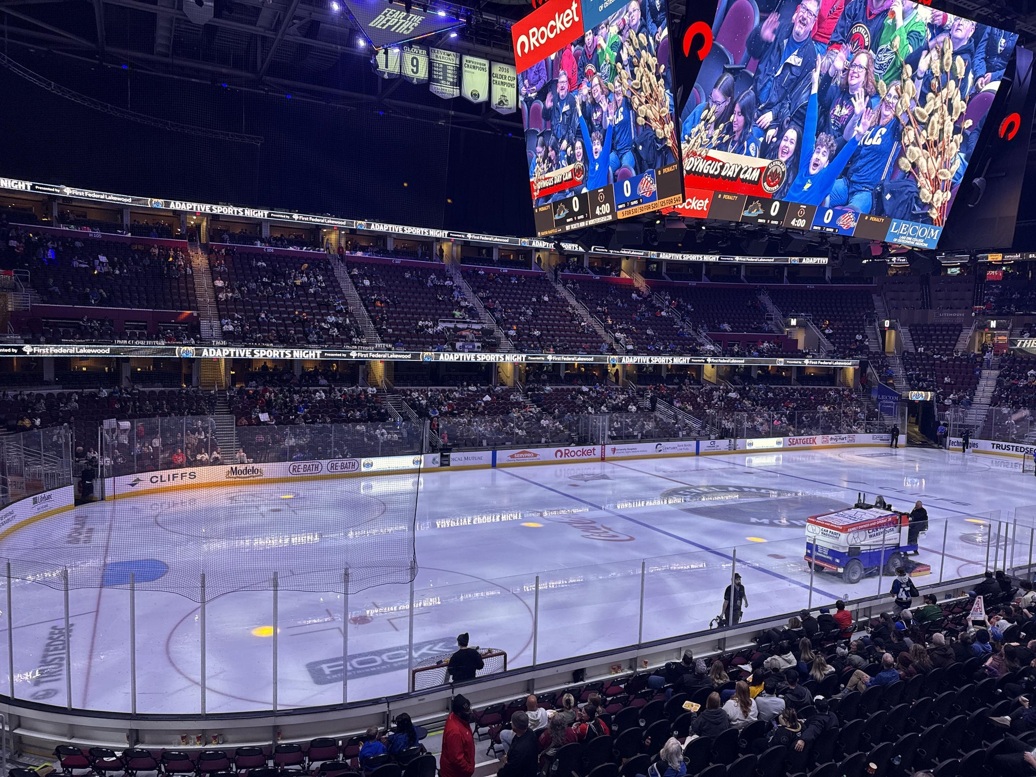 Real Fan View taken from Section 123 at Rocket Arena by Blaine B