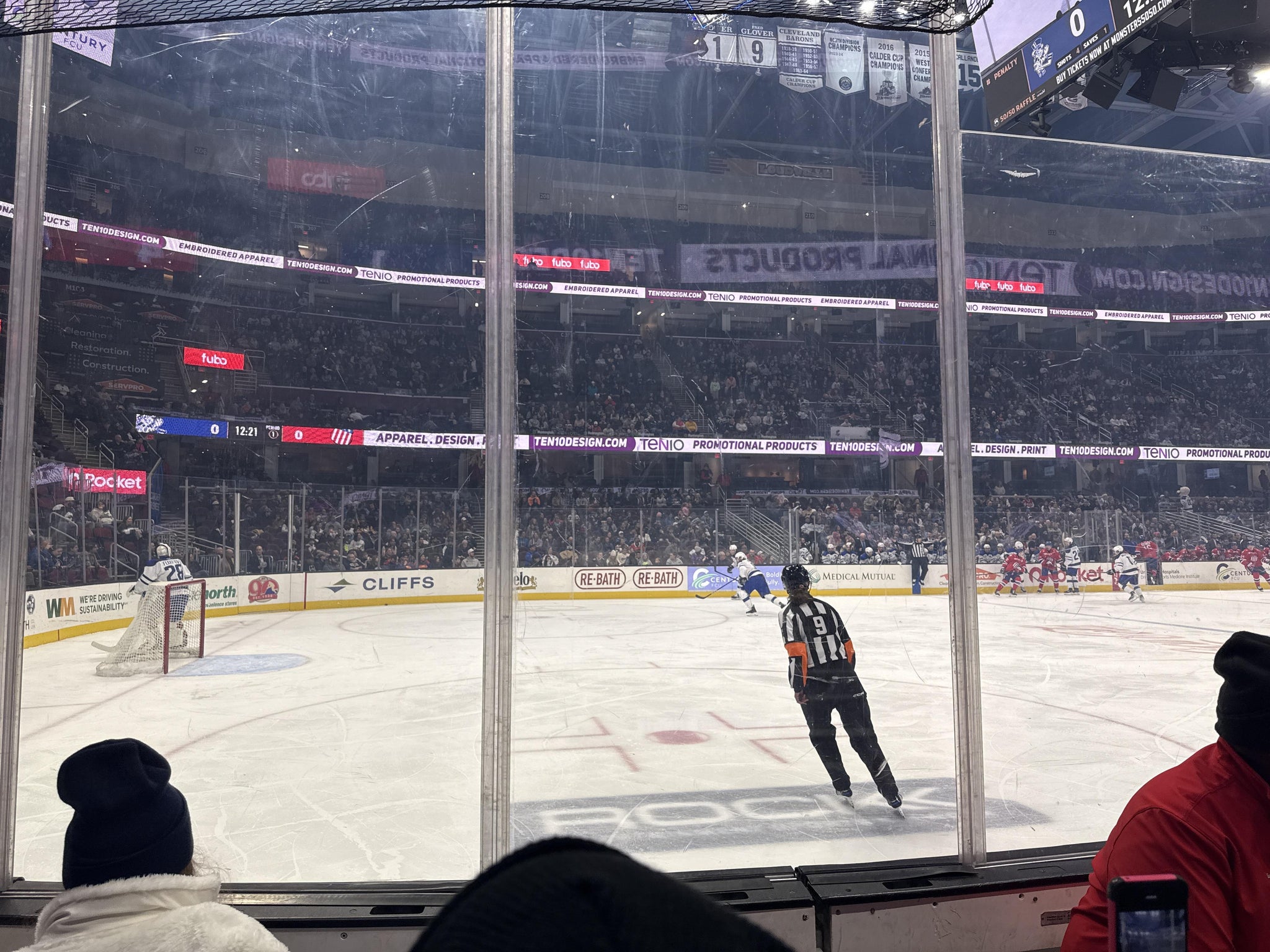 Real Fan View taken from Section 123 at Rocket Arena by Hope C