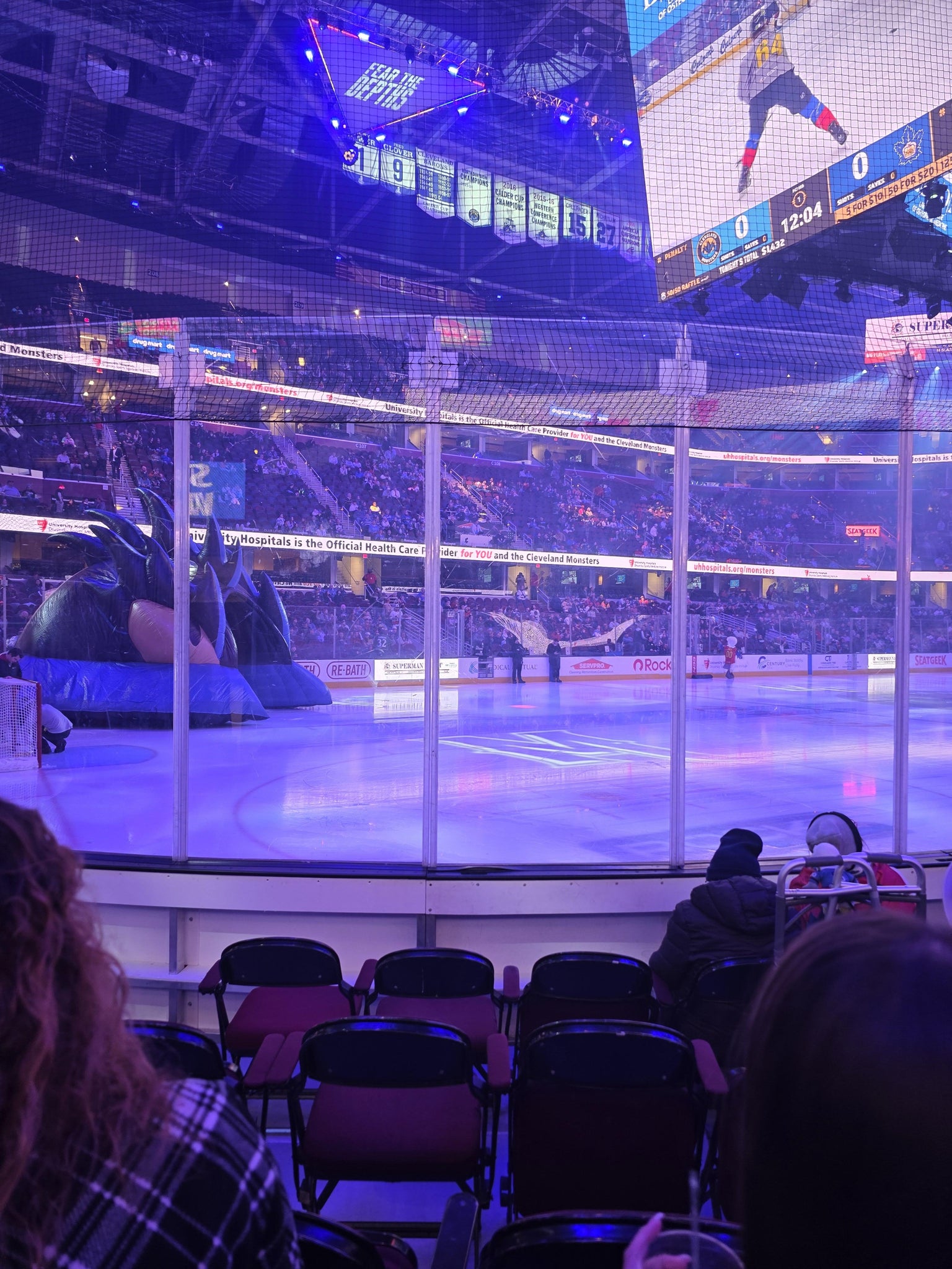 Real Fan View taken from Section 123 at Rocket Arena by Malisa D