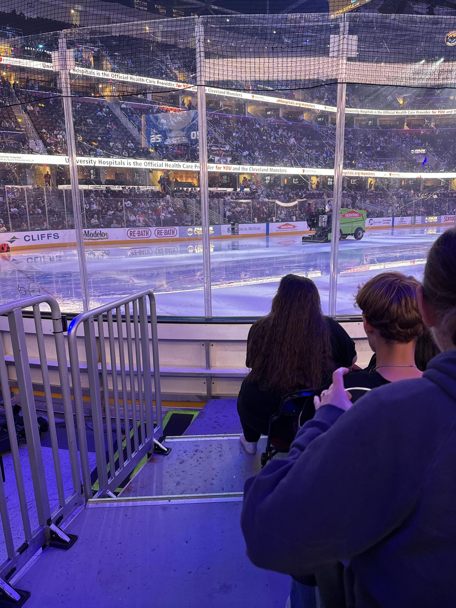 Real Fan View taken from Section 123 at Rocket Arena by Catherine L