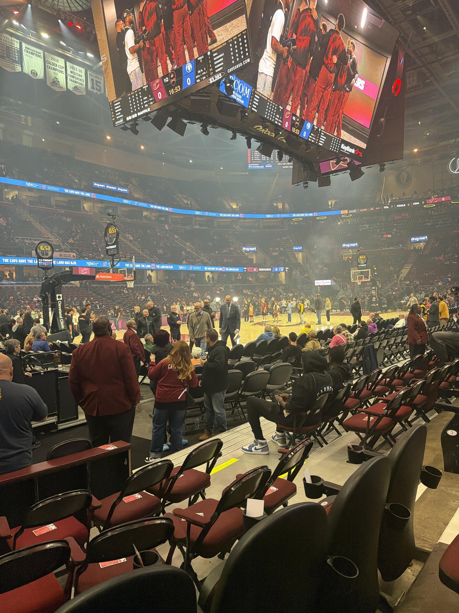 Real Fan View taken from Section 123 at Rocket Arena by Rich B