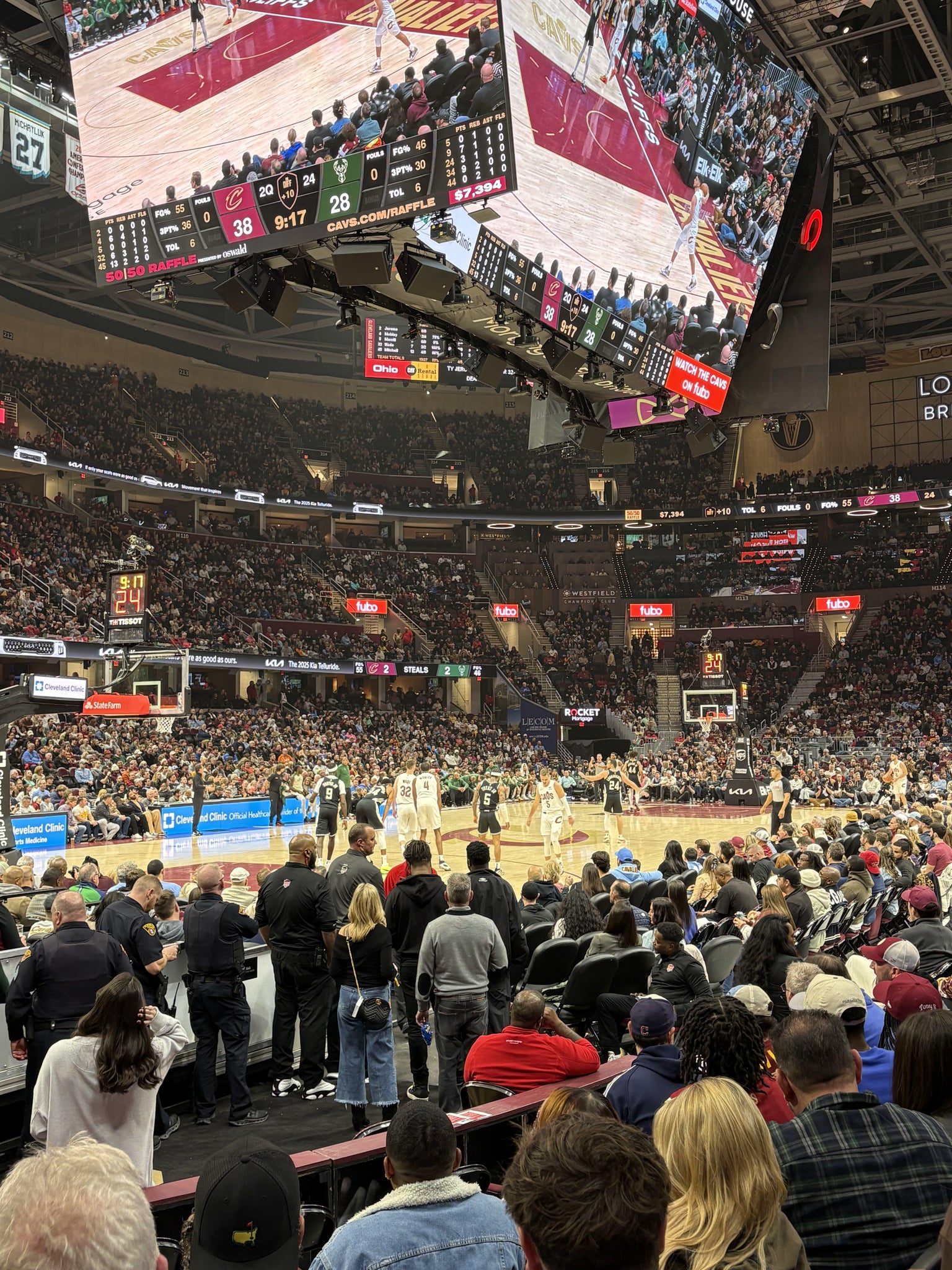 Real Fan View taken from Section 123 at Rocket Arena by Sean R