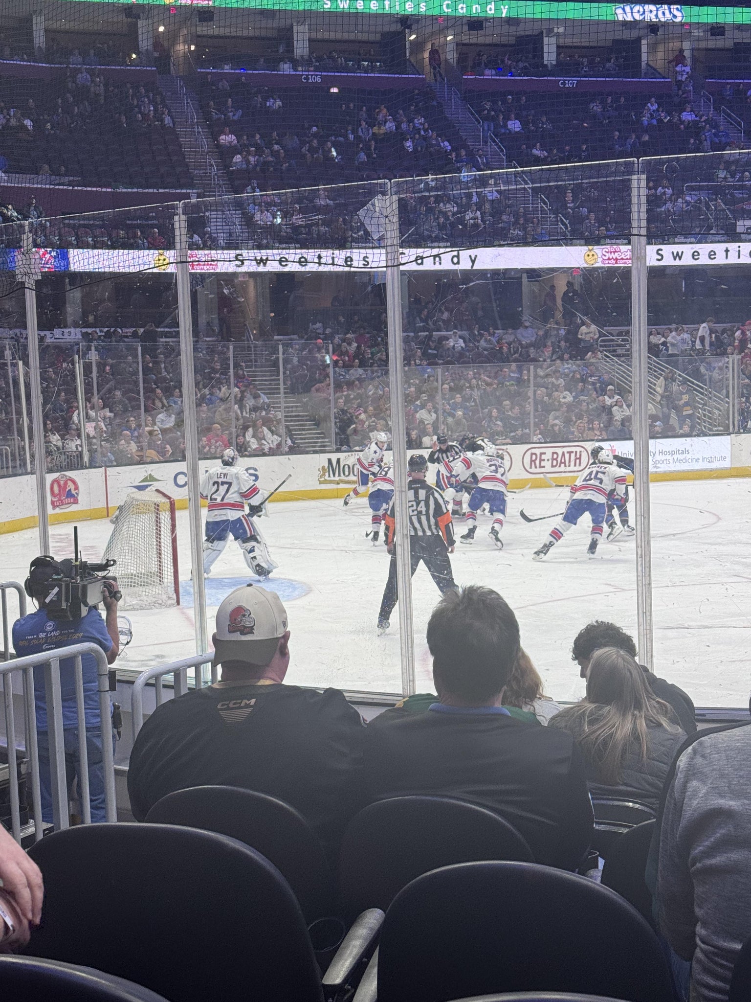 Real Fan View taken from Section 123 at Rocket Arena by Anna S