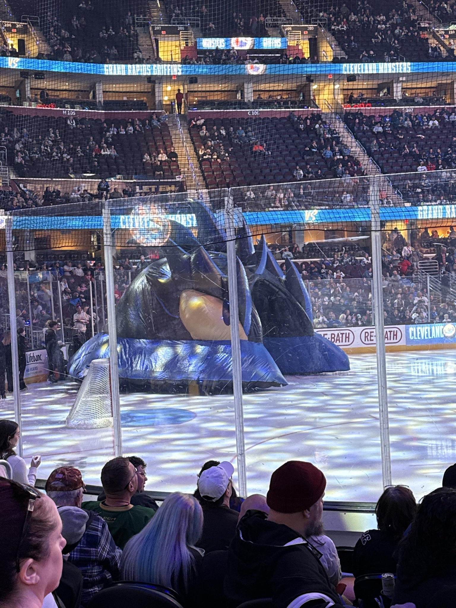 Real Fan View taken from Section 123 at Rocket Arena by Jennifer S