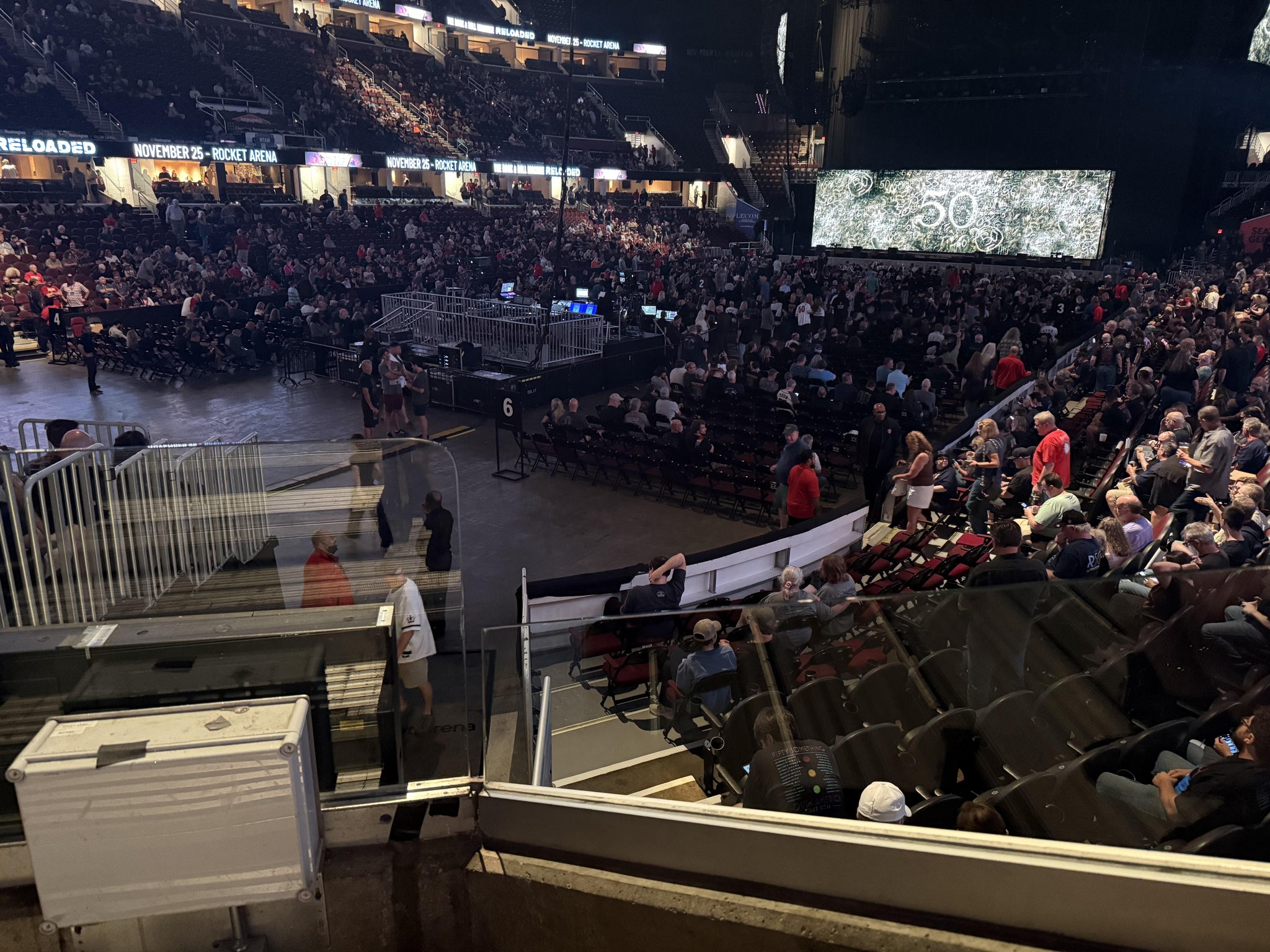 Real Fan View taken from Section 124 at Rocket Arena by Christopher H