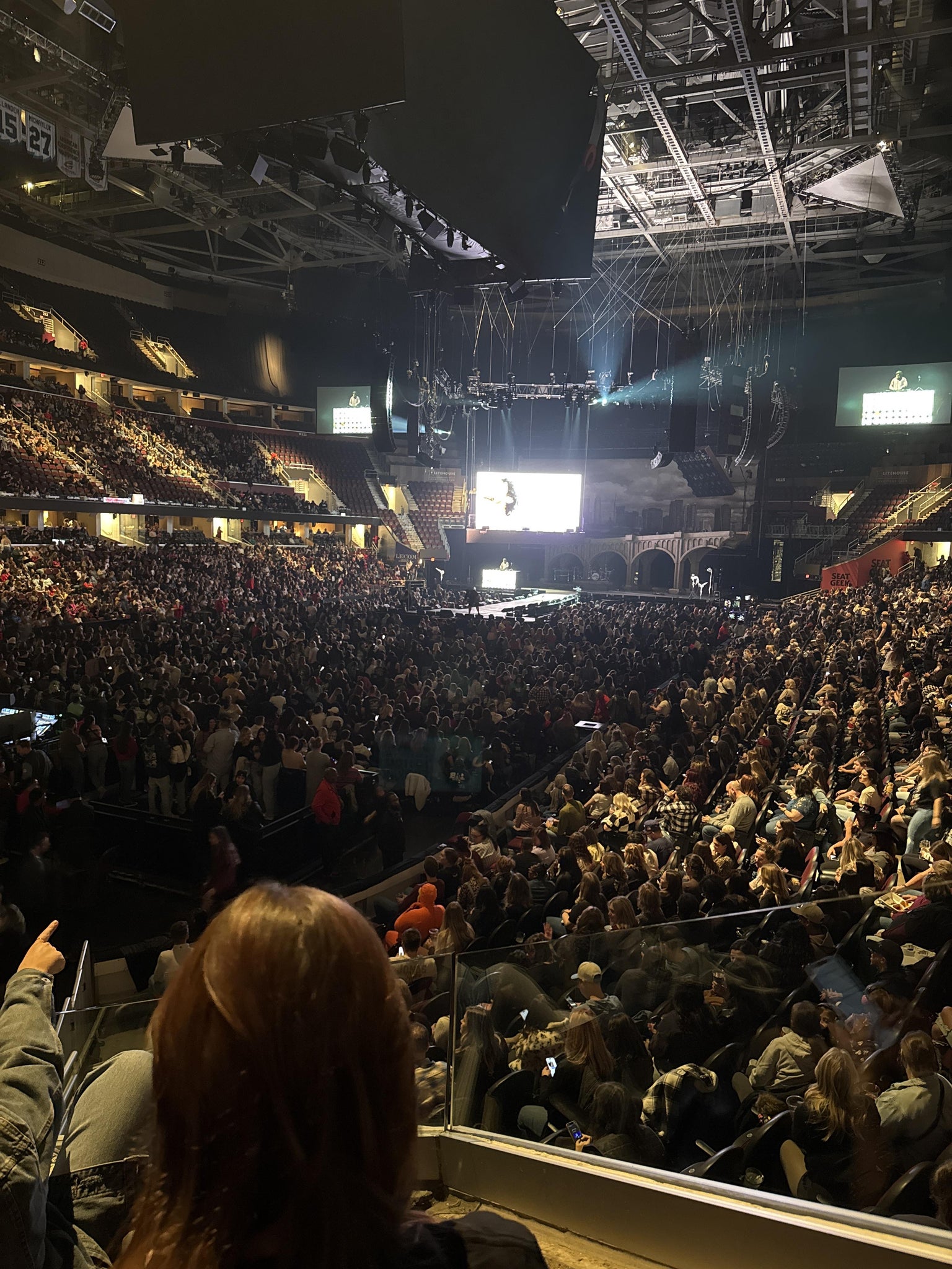 Real Fan View taken from Section 124 at Rocket Arena by Cathy Y