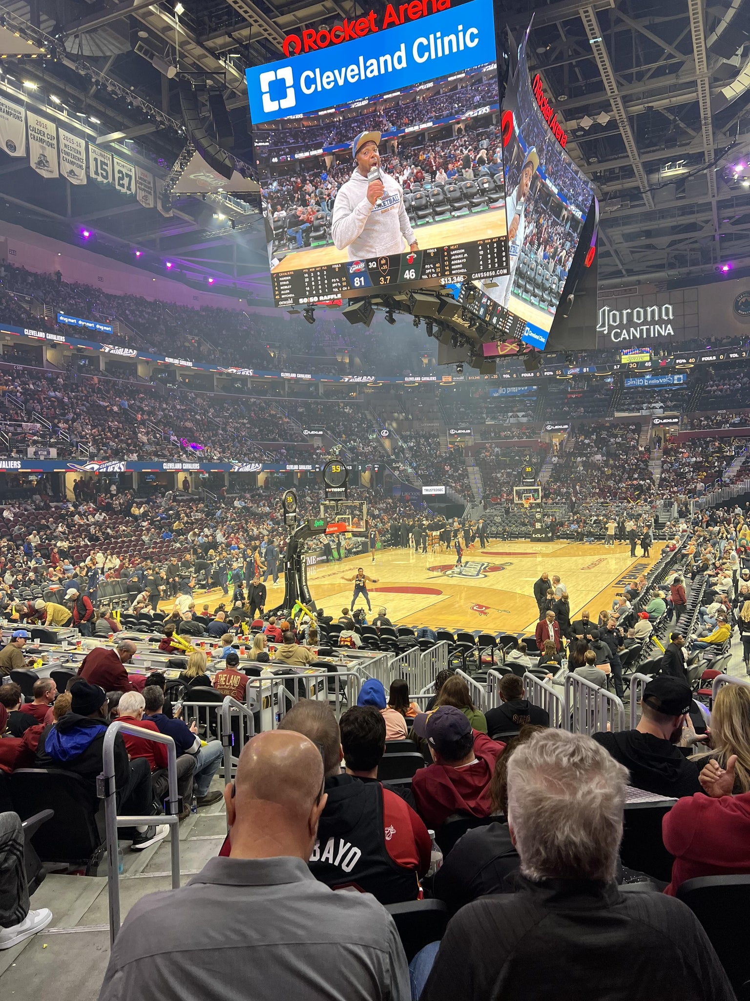 Real Fan View taken from Section 125 at Rocket Arena by Mike C