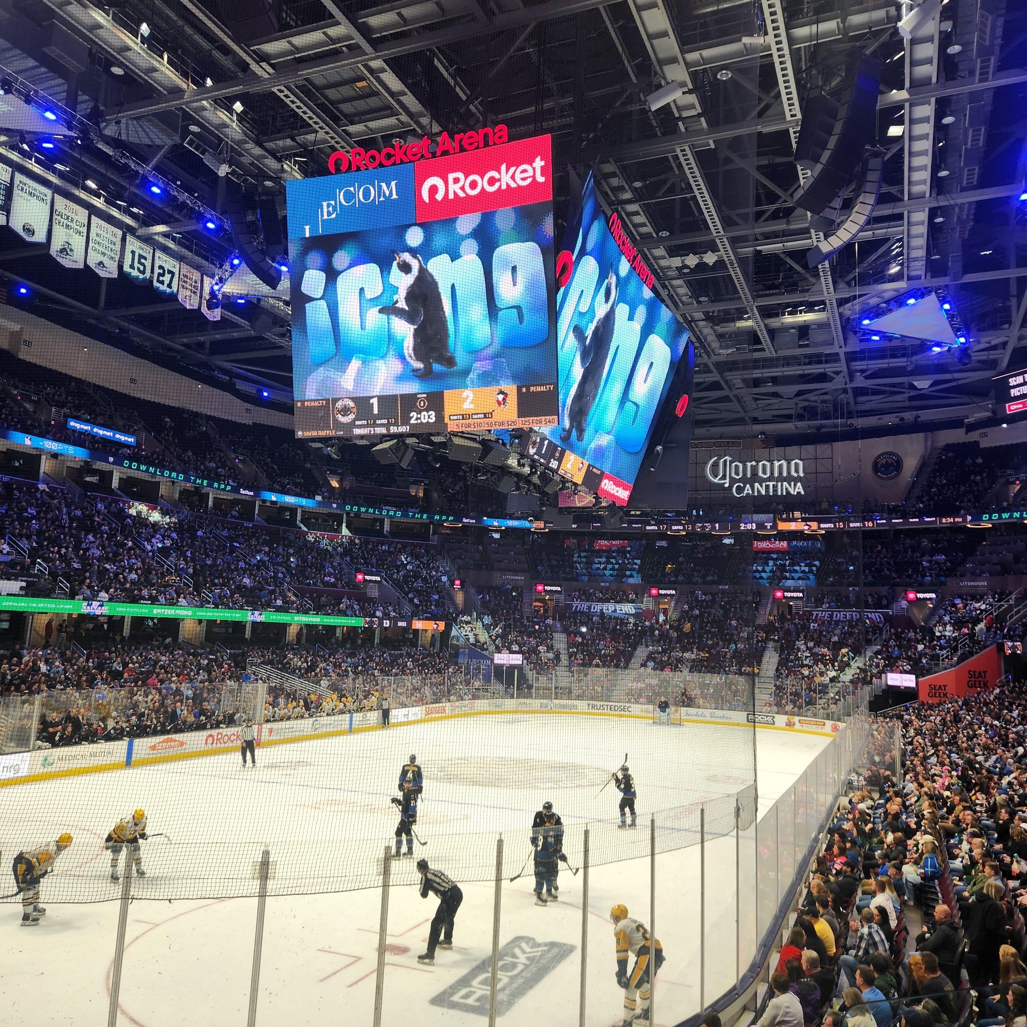 Real Fan View taken from Section 125 at Rocket Arena by Sandra S