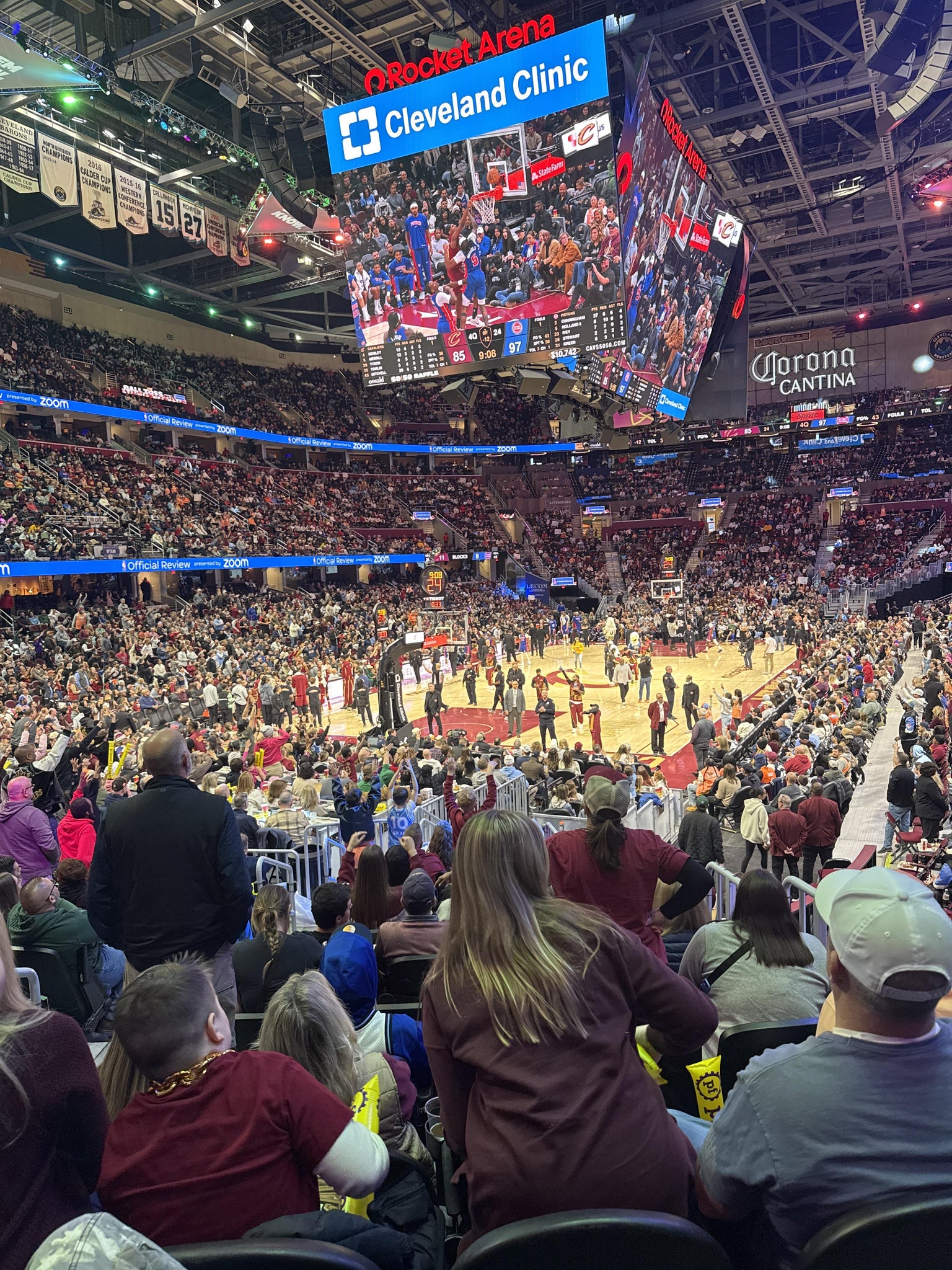 Real Fan View taken from Section 125 at Rocket Arena by Shantae L