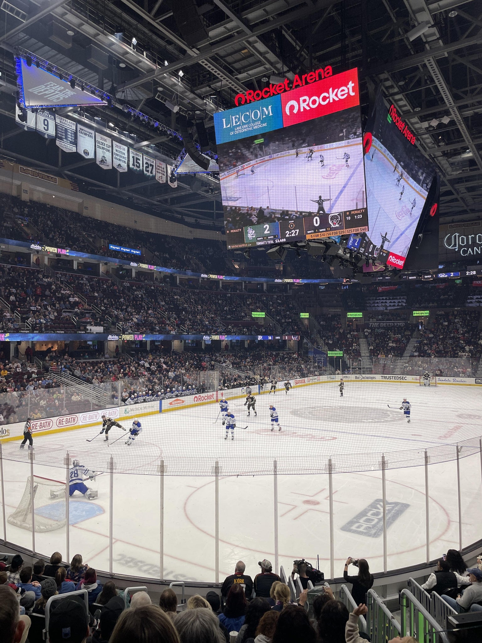 Real Fan View taken from Section 125 at Rocket Arena by Christopher G