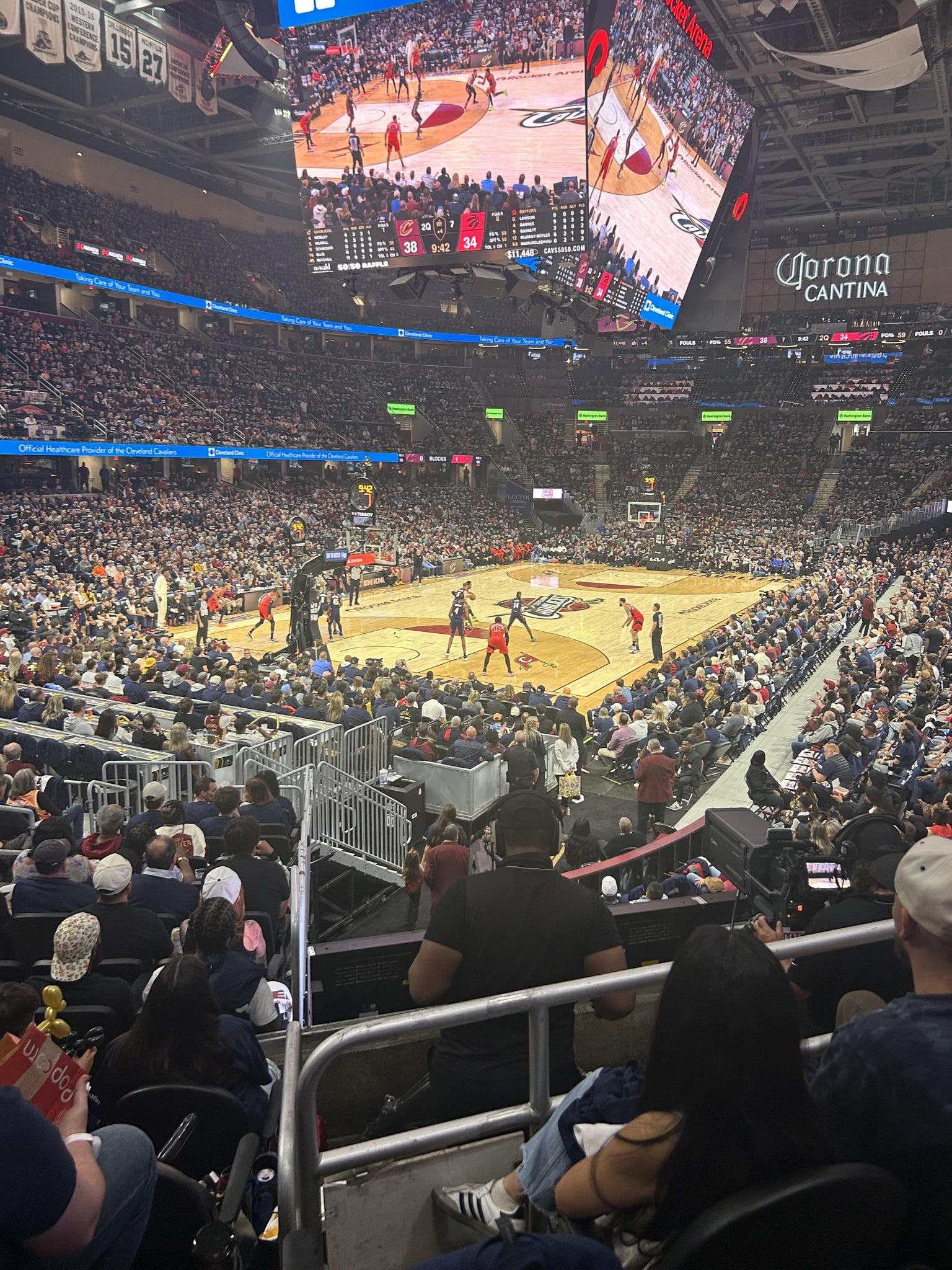 Real Fan View taken from Section 125 at Rocket Arena by Sharon P