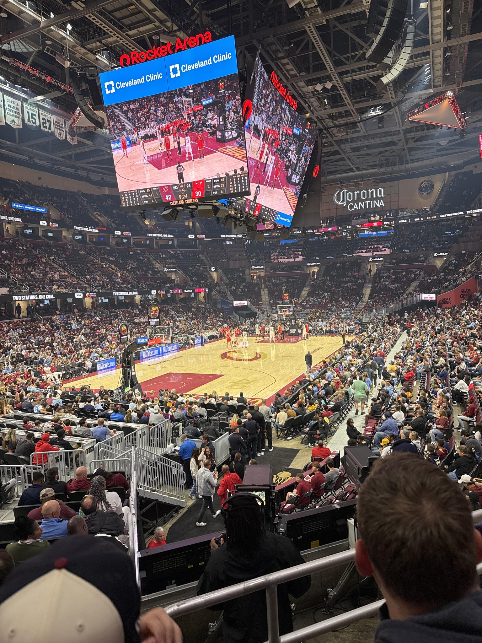 Real Fan View taken from Section 125 at Rocket Arena by Heather M