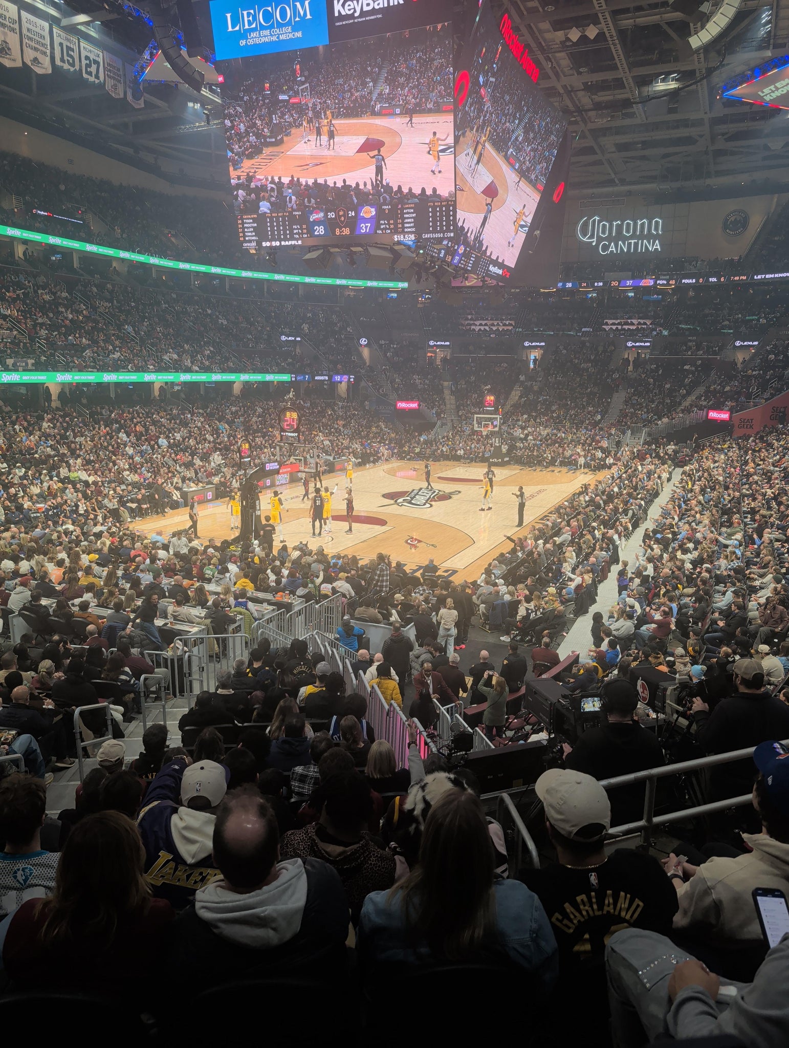 Real Fan View taken from Section 125 at Rocket Arena by Hasan S