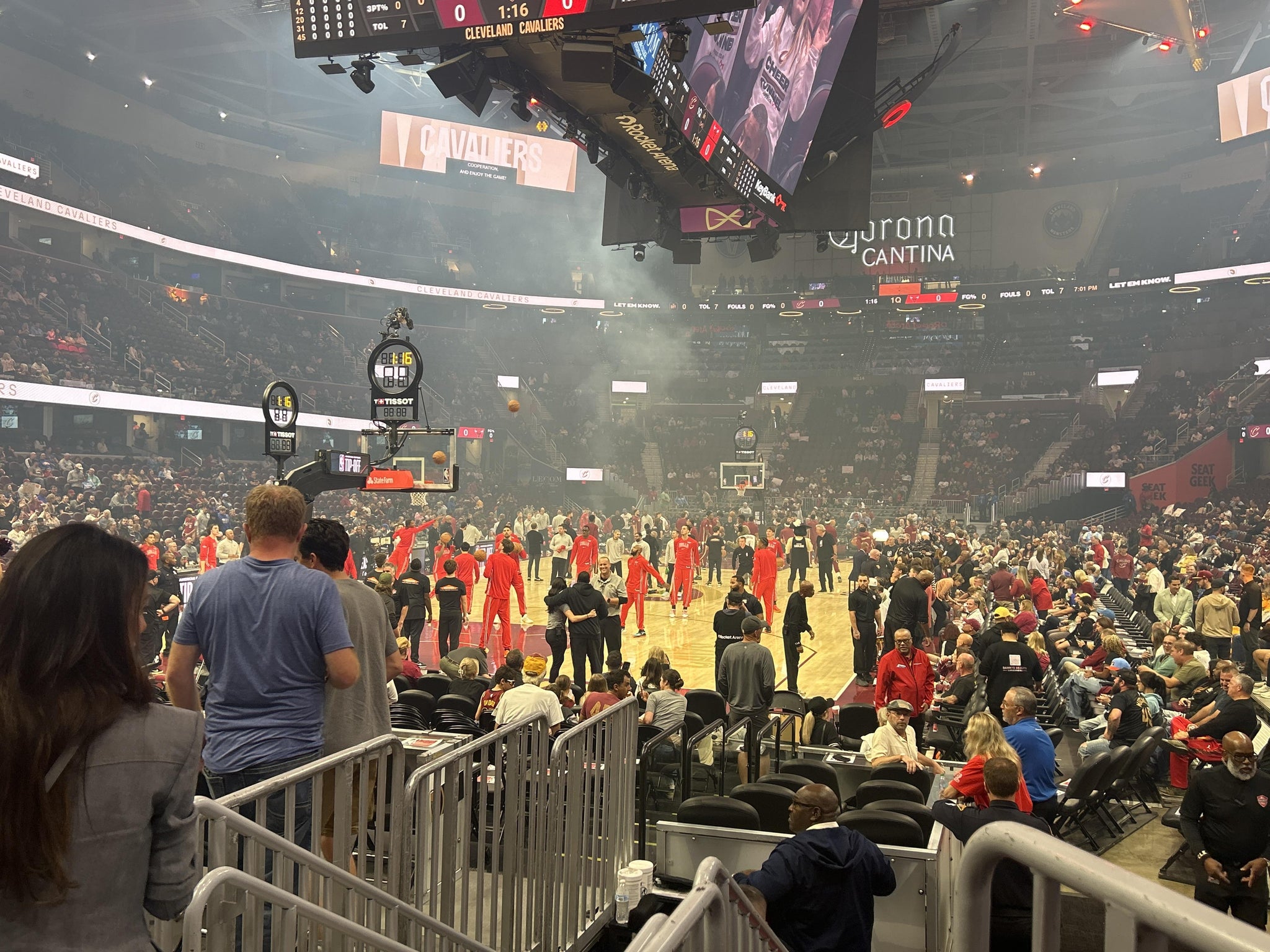 Real Fan View taken from Section 125 at Rocket Arena by Roger K