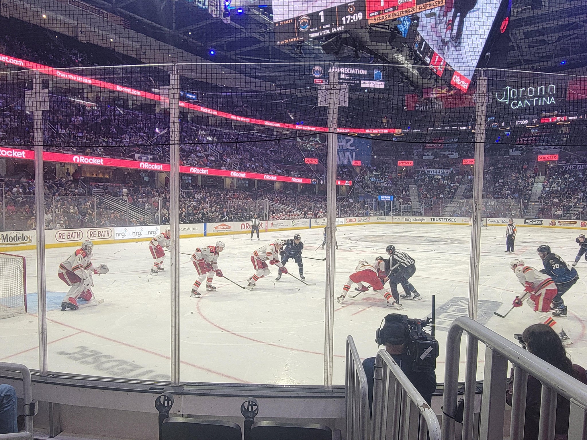 Real Fan View taken from Section 125 at Rocket Arena by Sarah W