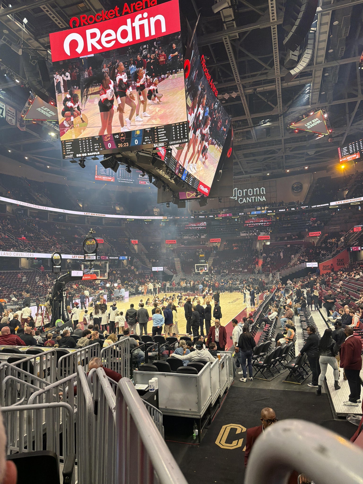 Real Fan View taken from Section 125 at Rocket Arena by Dennis D
